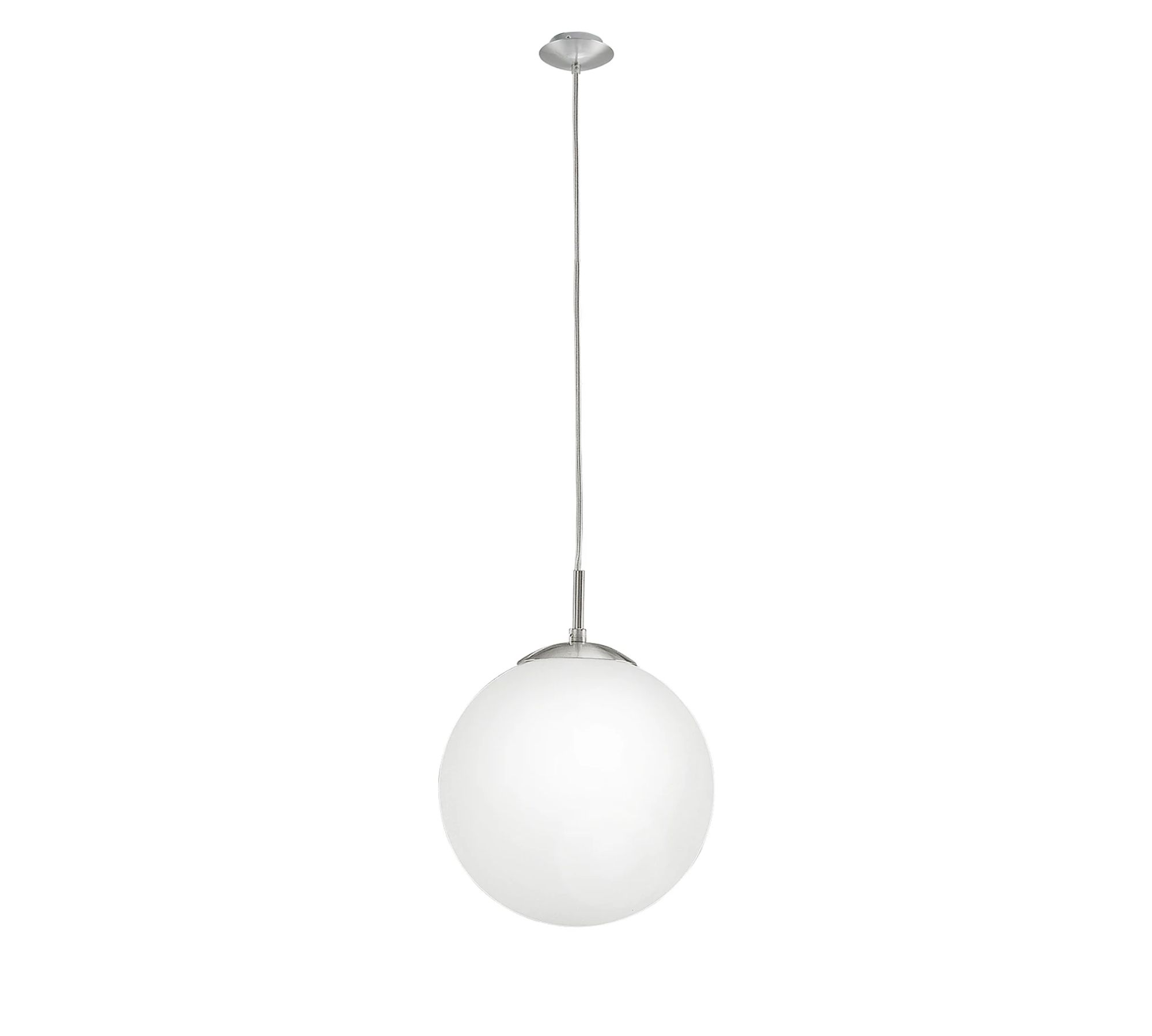 Pendant lamp opal glass matte white
