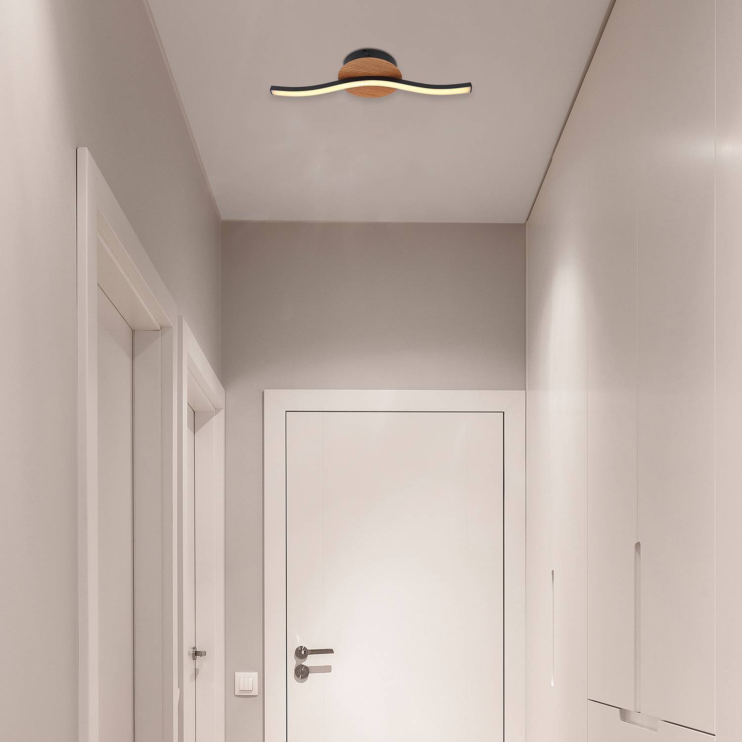 Evita III LED-Deckenleuchte Acryl Eisen 1-flammig