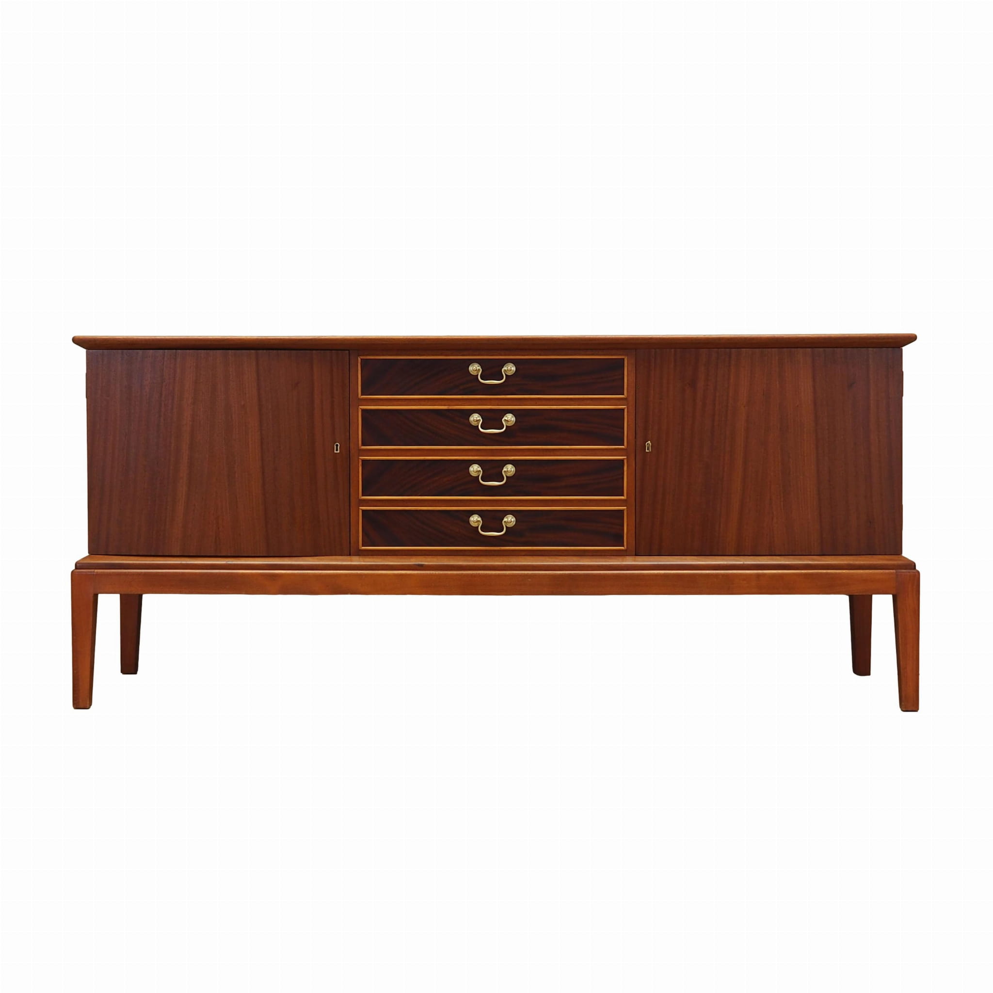 Sideboard Mahagoni Braun 1970er Jahre