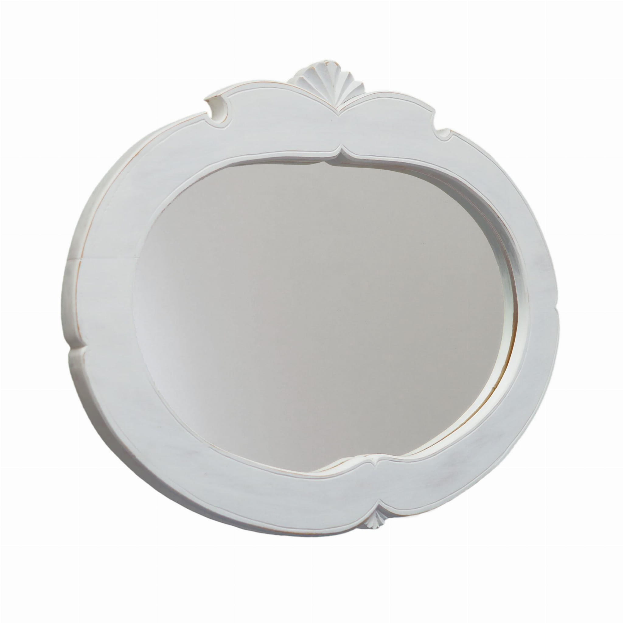 Vintage Mirror Pine White 1960s