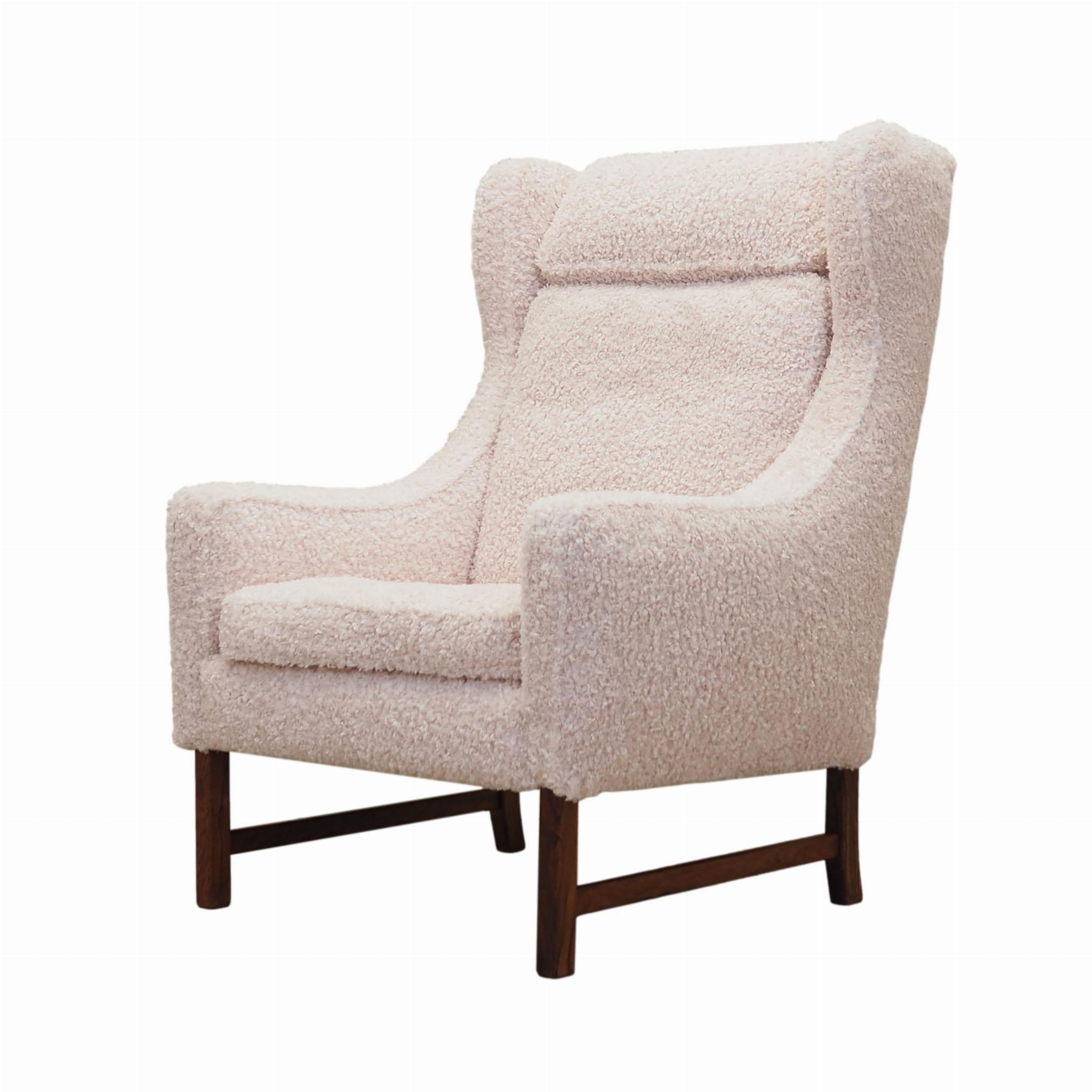 Chair Textile Wood Cream 1970s