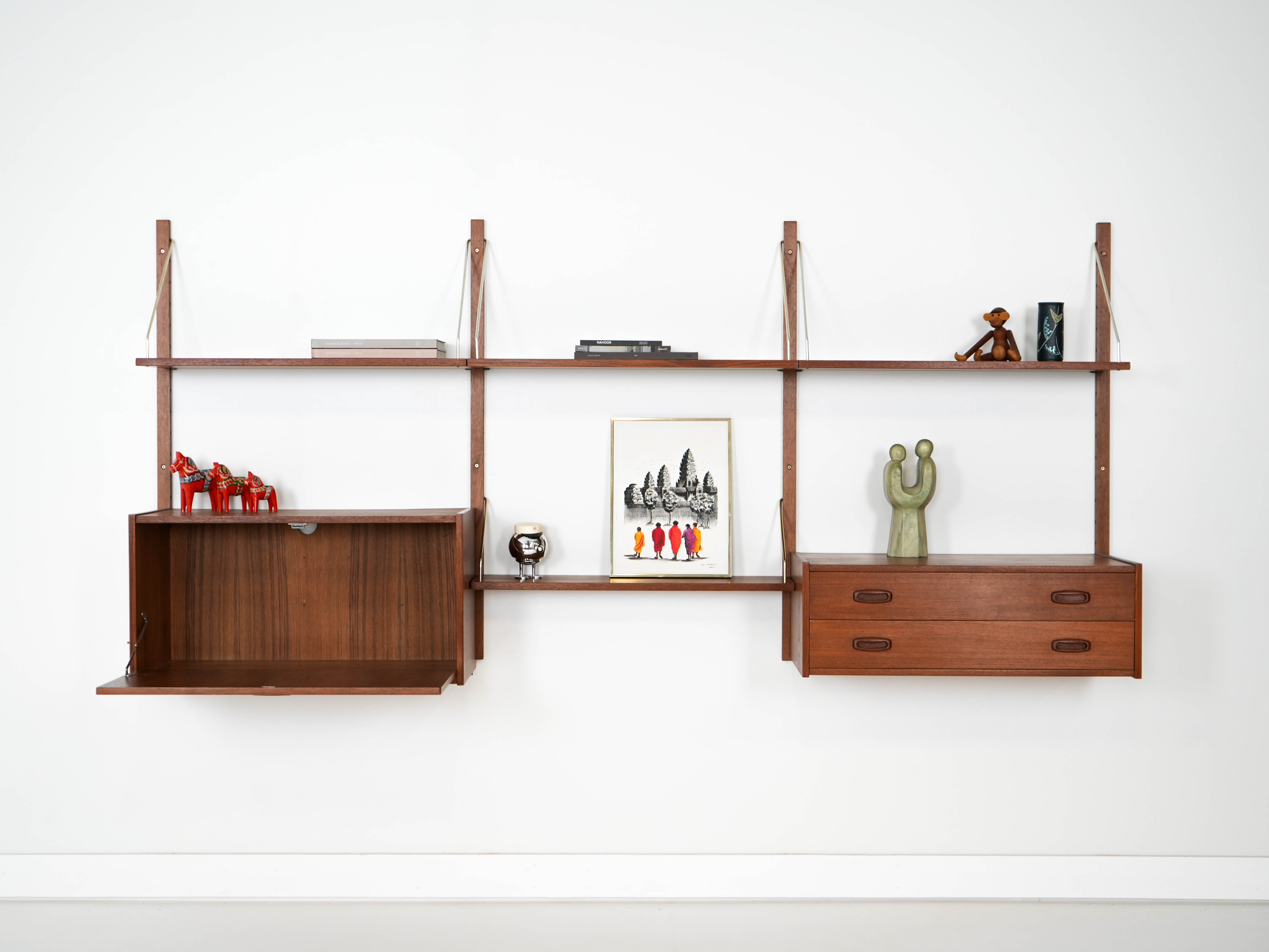 Shelving unit teak 1960s