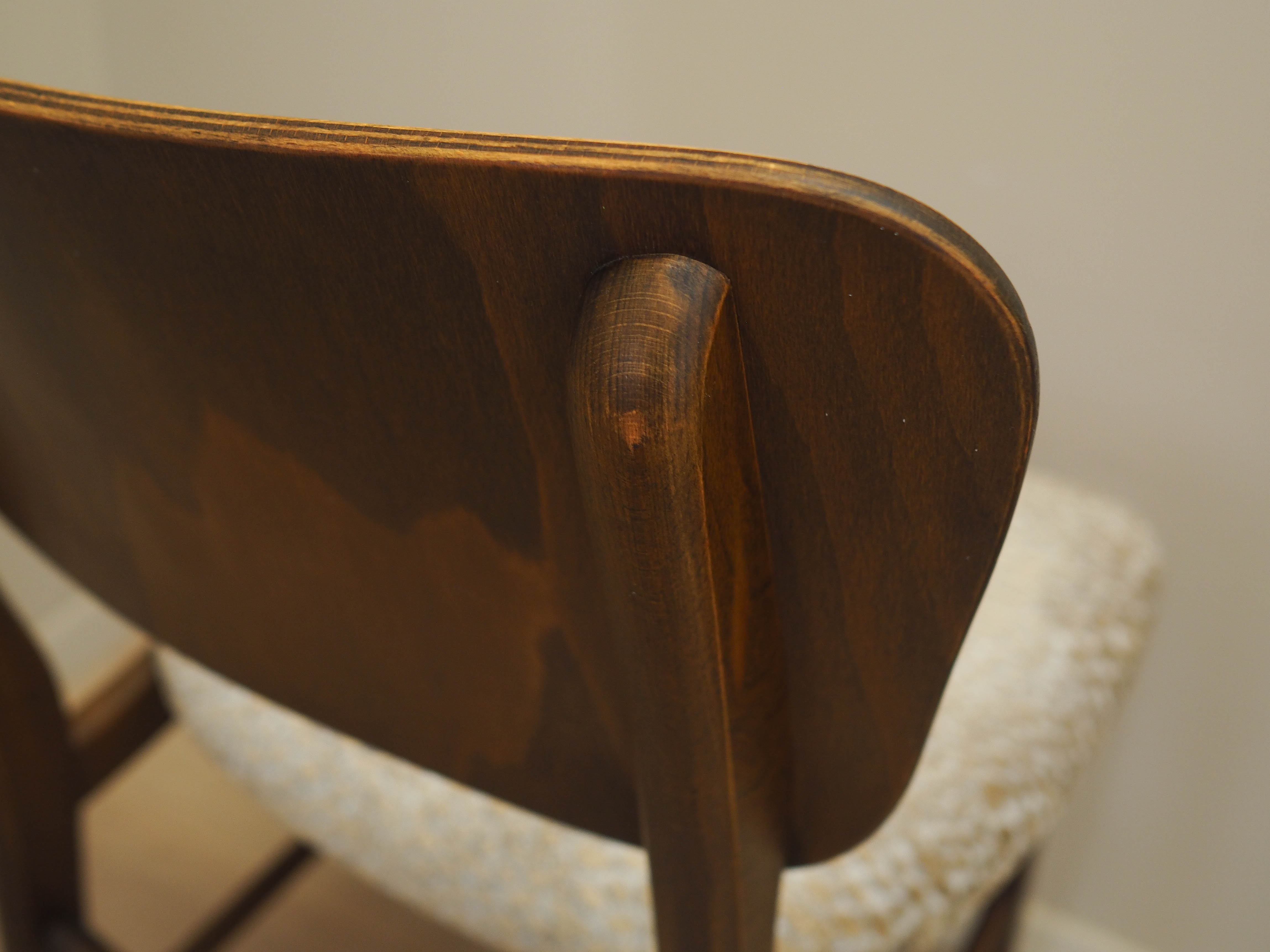 6x Chair Set Brown 1960s