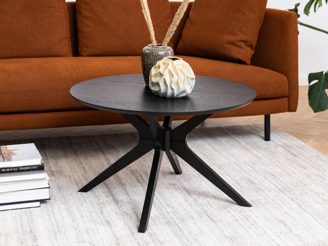 Glasgow Coffee Table Wood Black