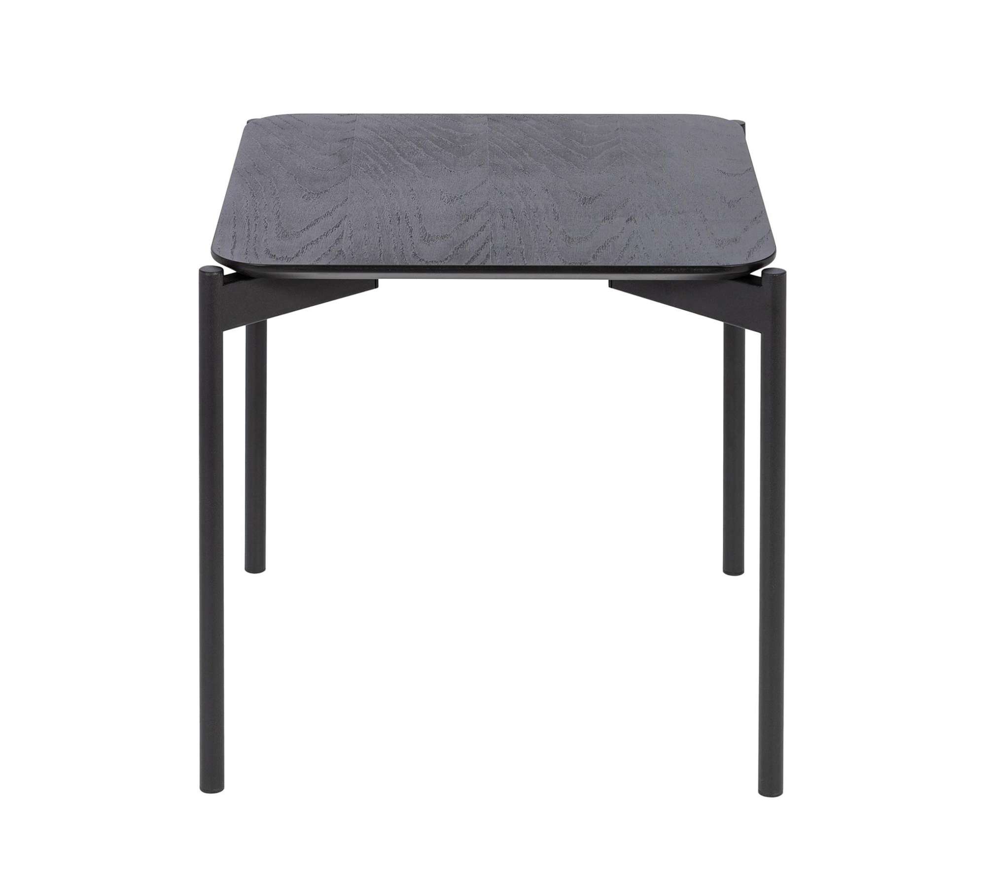 Beistelltisch Holz Metall Schwarz