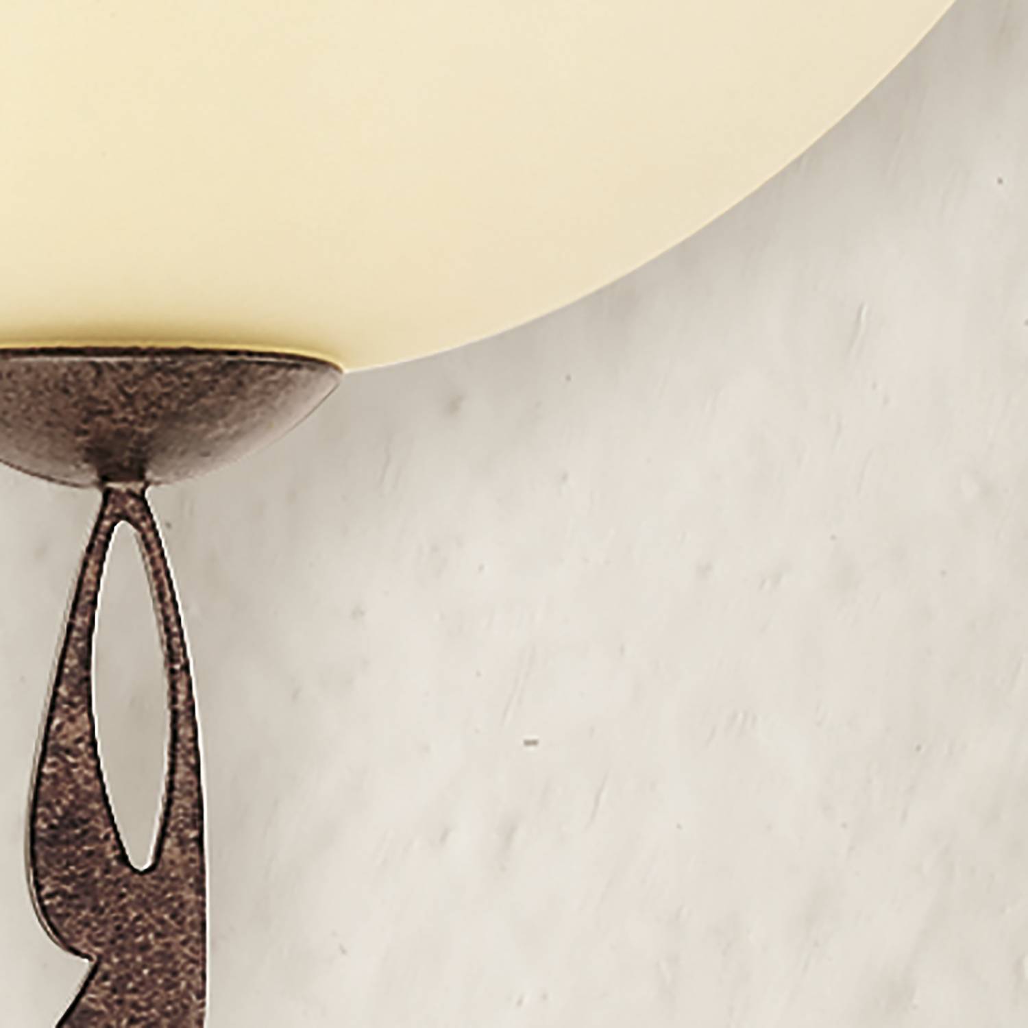 Wall lamp 1910 II Frosted glass Iron