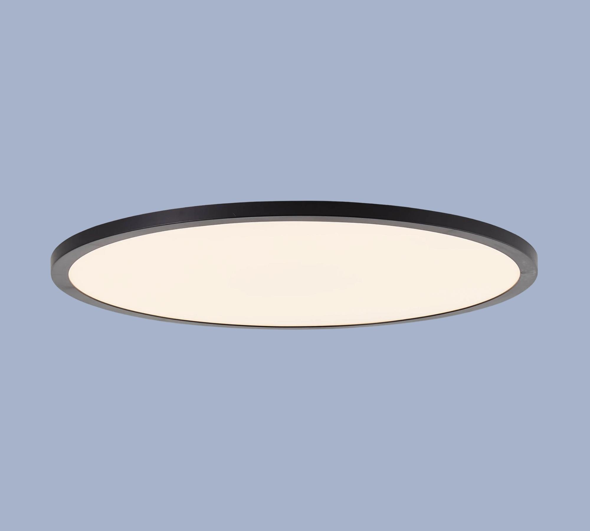 1-flame LED ceiling light Plastic Black