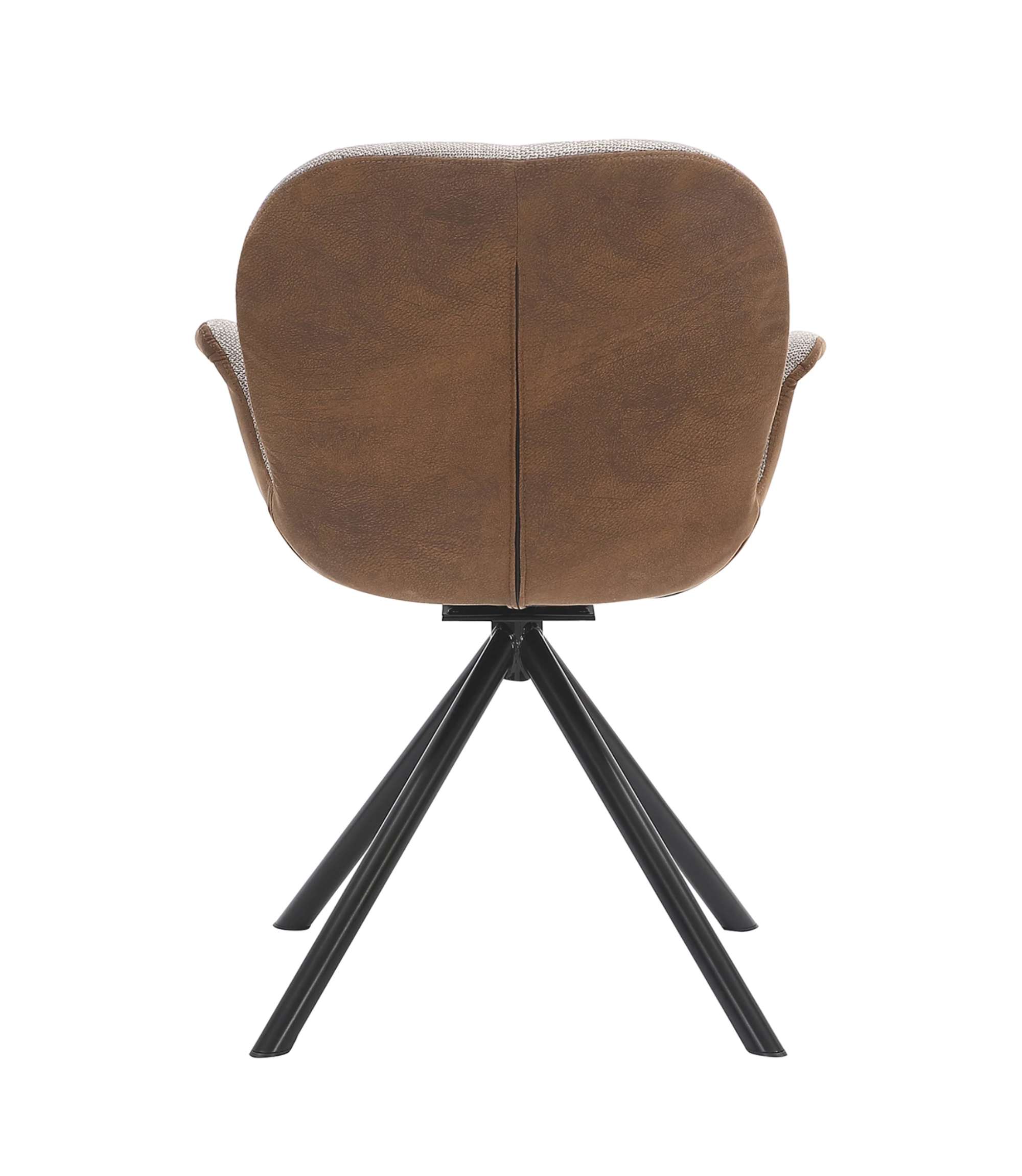 Armchair Webbing Fabric Grey Brown