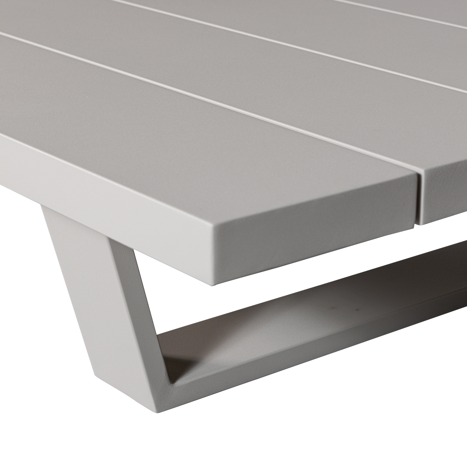 Bear Garten Couchtisch Aluminium Grau