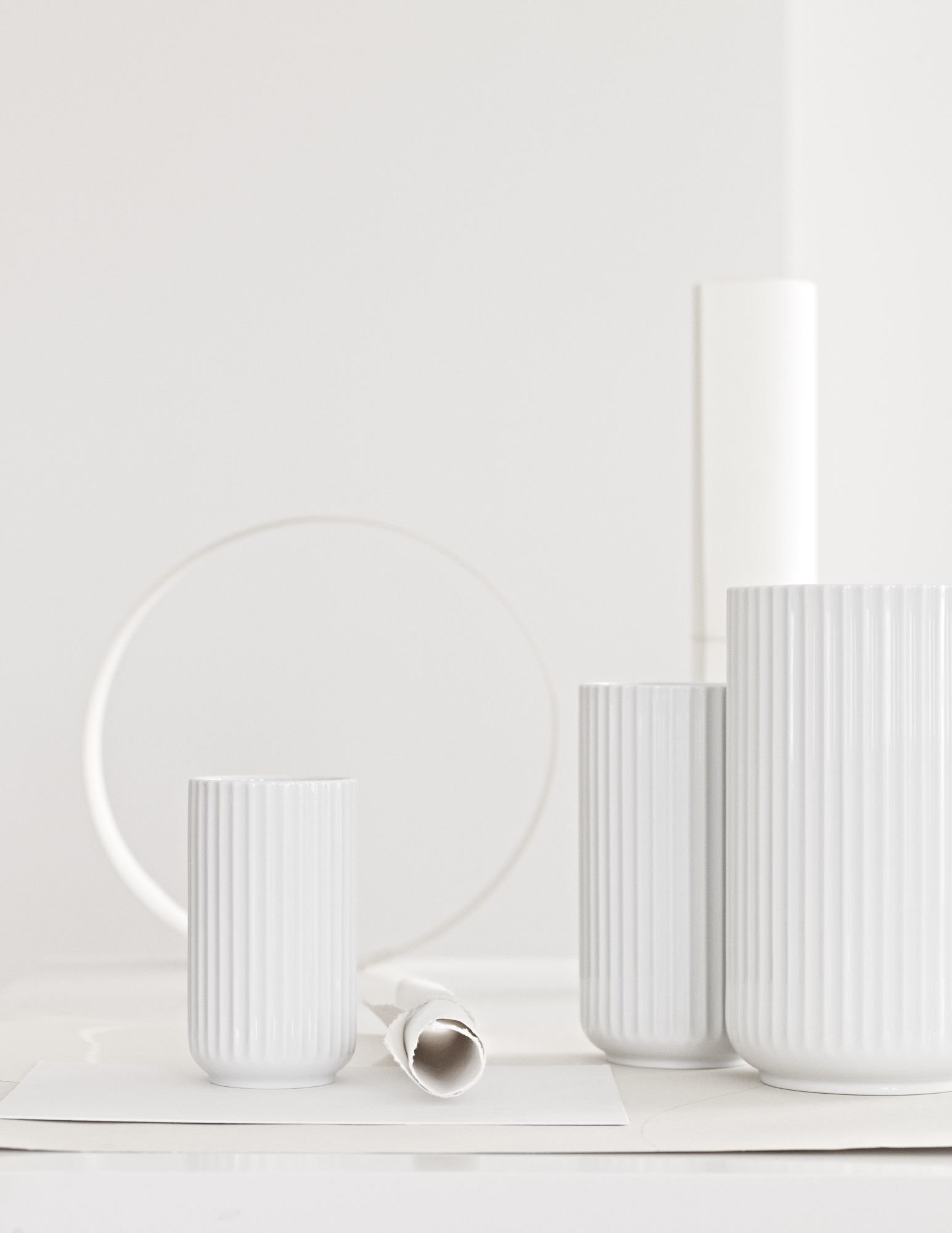 Porzellanvase Schwarz