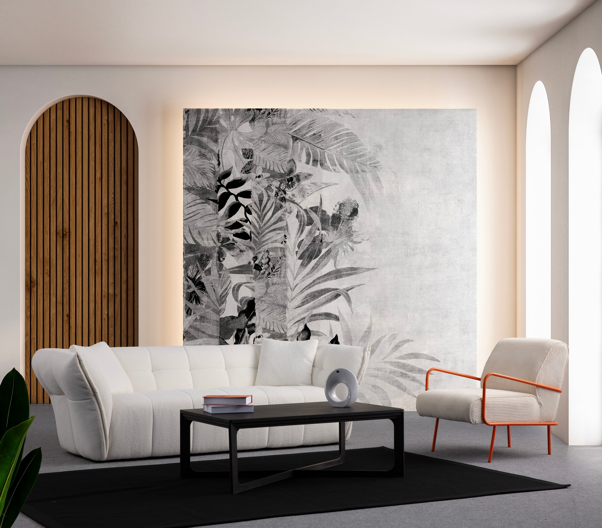 Boxer 3-Sitzer Sofa Weiß