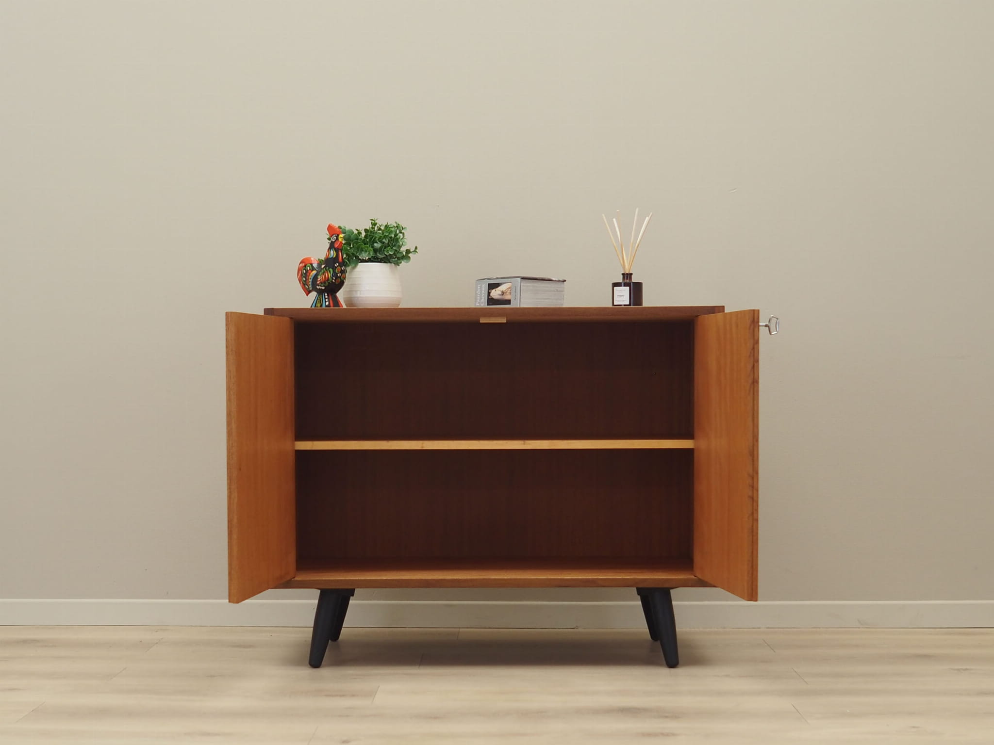 Vintage cabinet mahogany brown 1970s