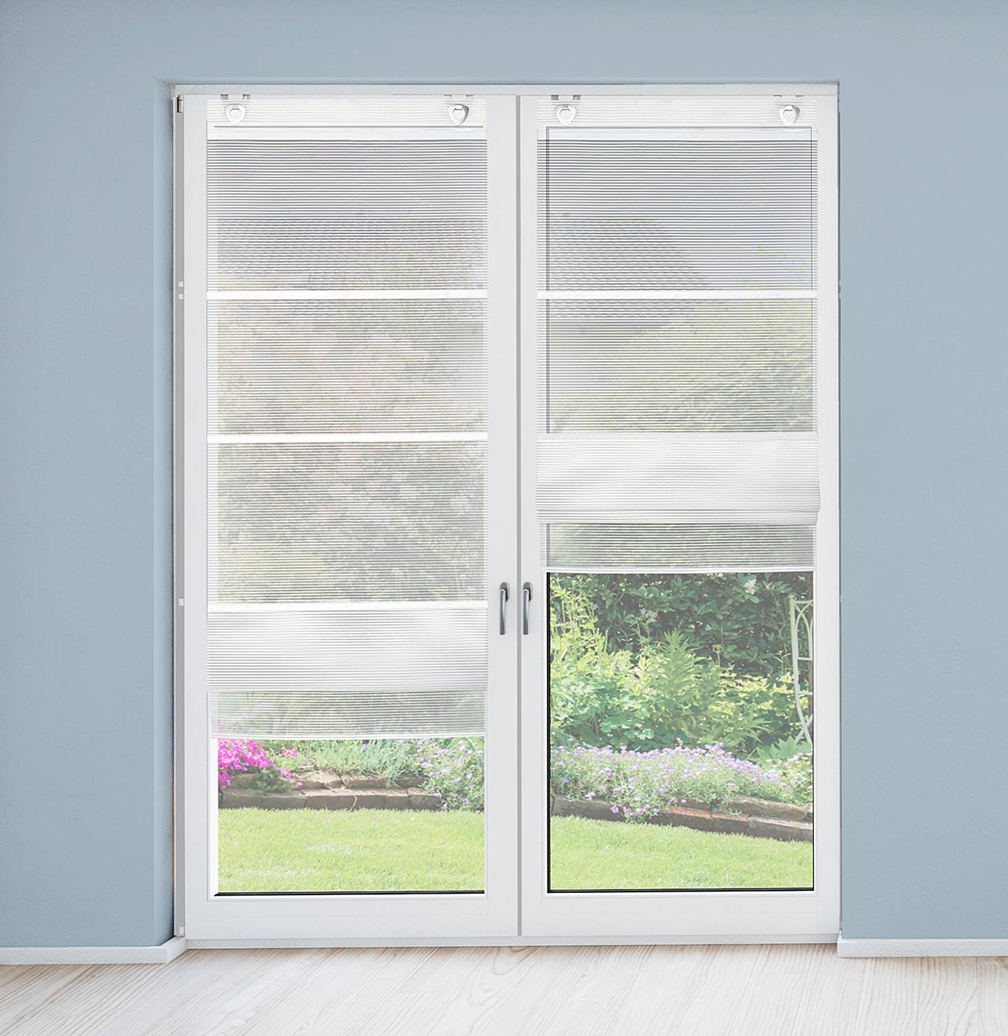 Magnetrollo Jörg Webstoff Wollweiß 70 x 210 cm