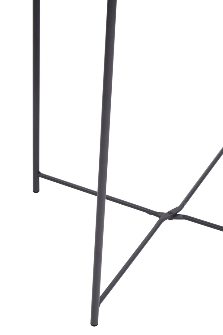 Acero Runder Beistelltisch Metall Grau