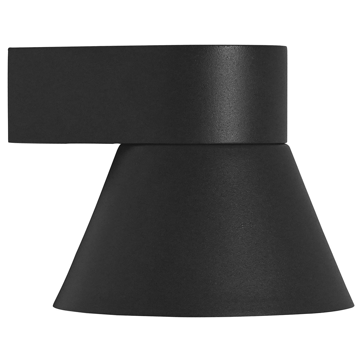 1-Flammig Wandleuchte Kyklop Cone Aluminium Schwarz