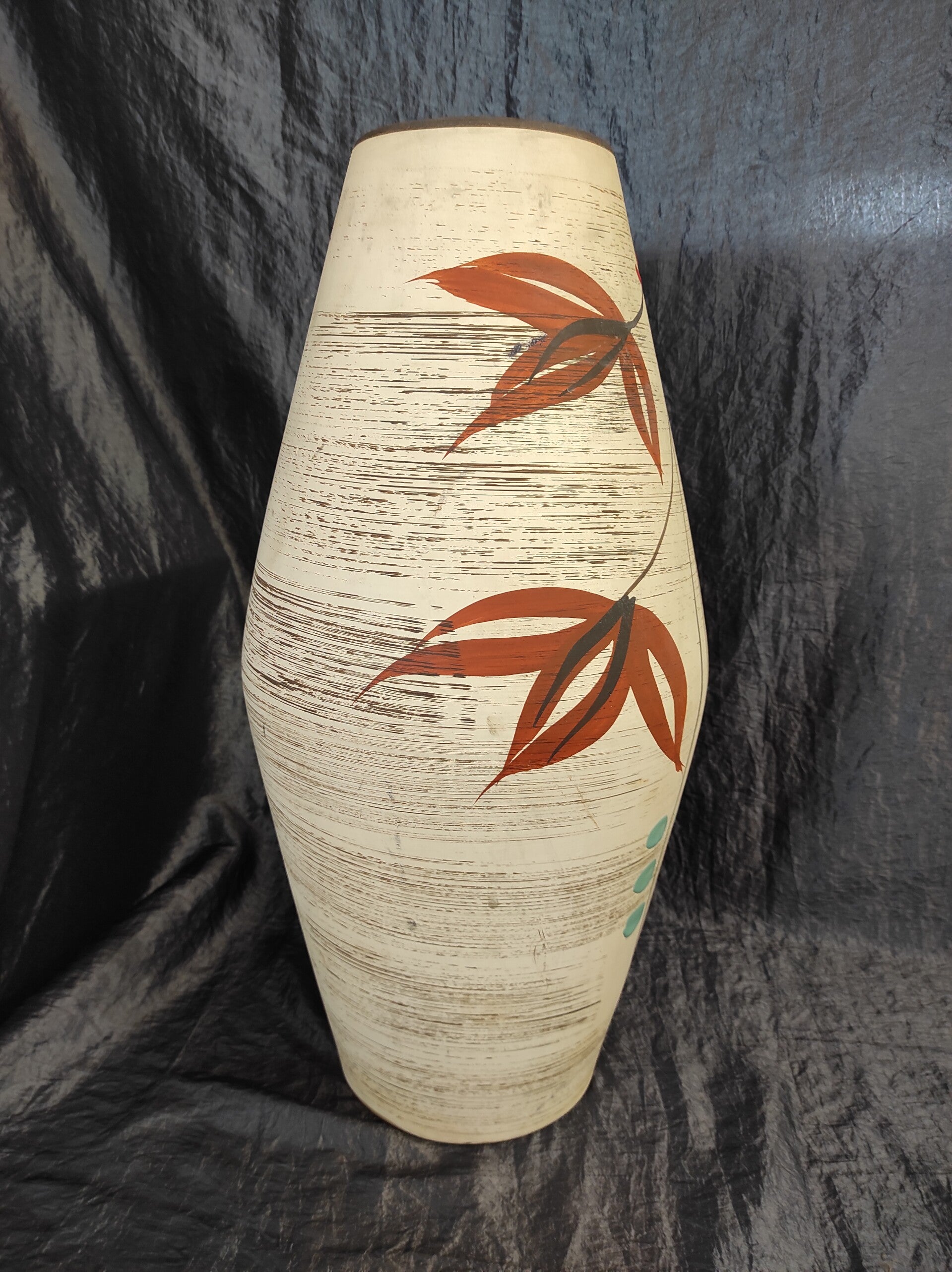 Vintage Vase Keramik Weiß