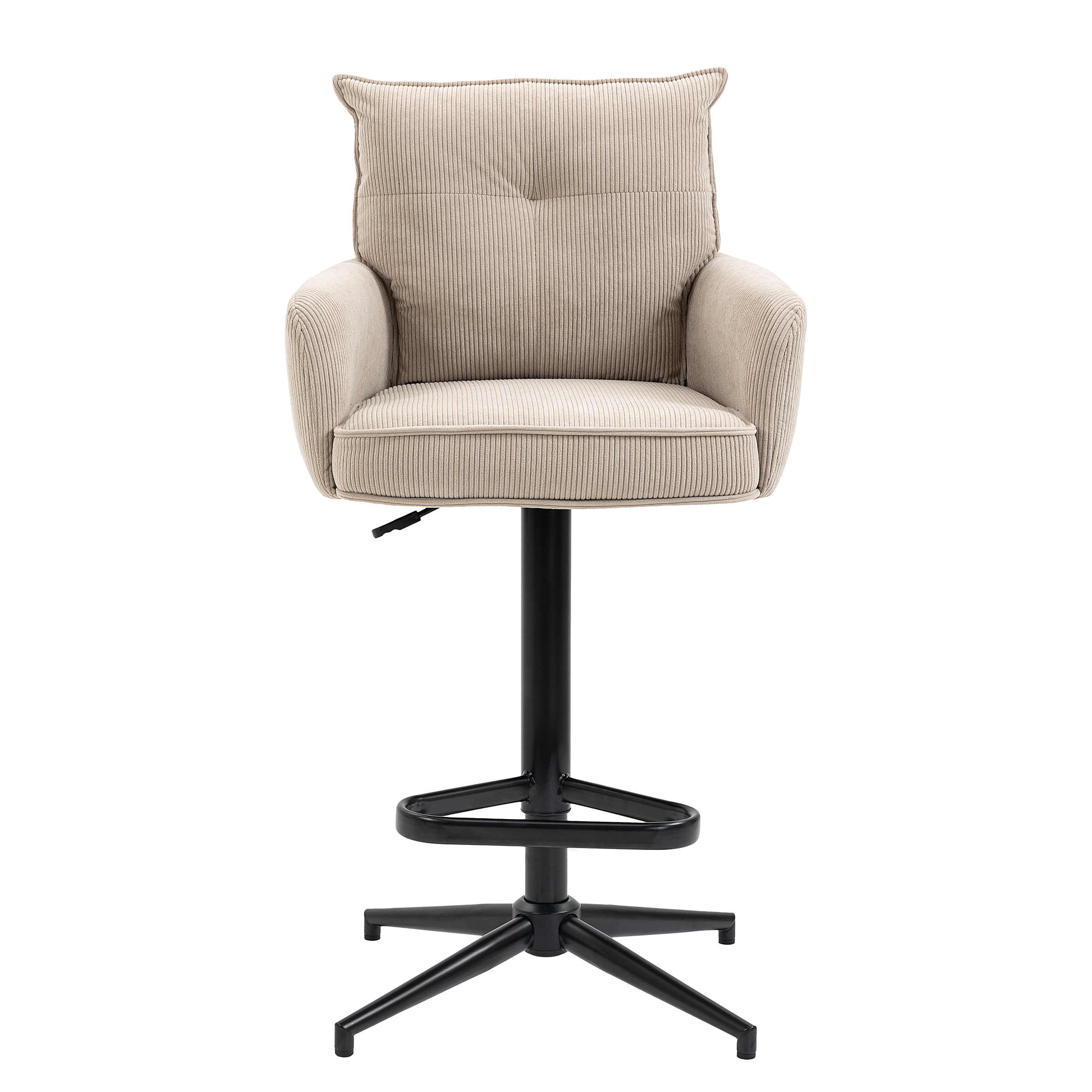 Bar stool DIDRIP Set of 2 Height adjustable Cappuccino