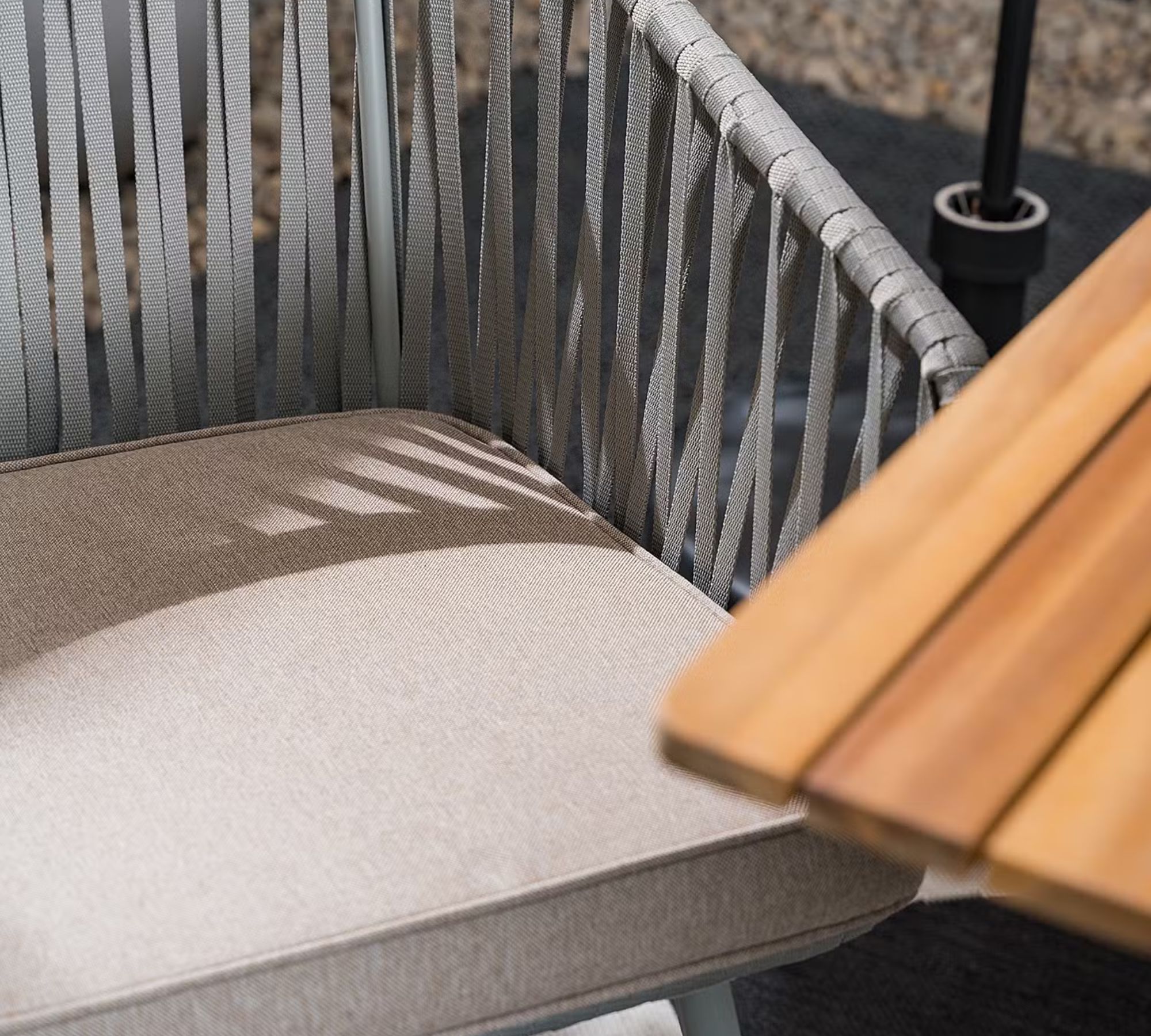 2x Garden chair Steel Polyester Grey