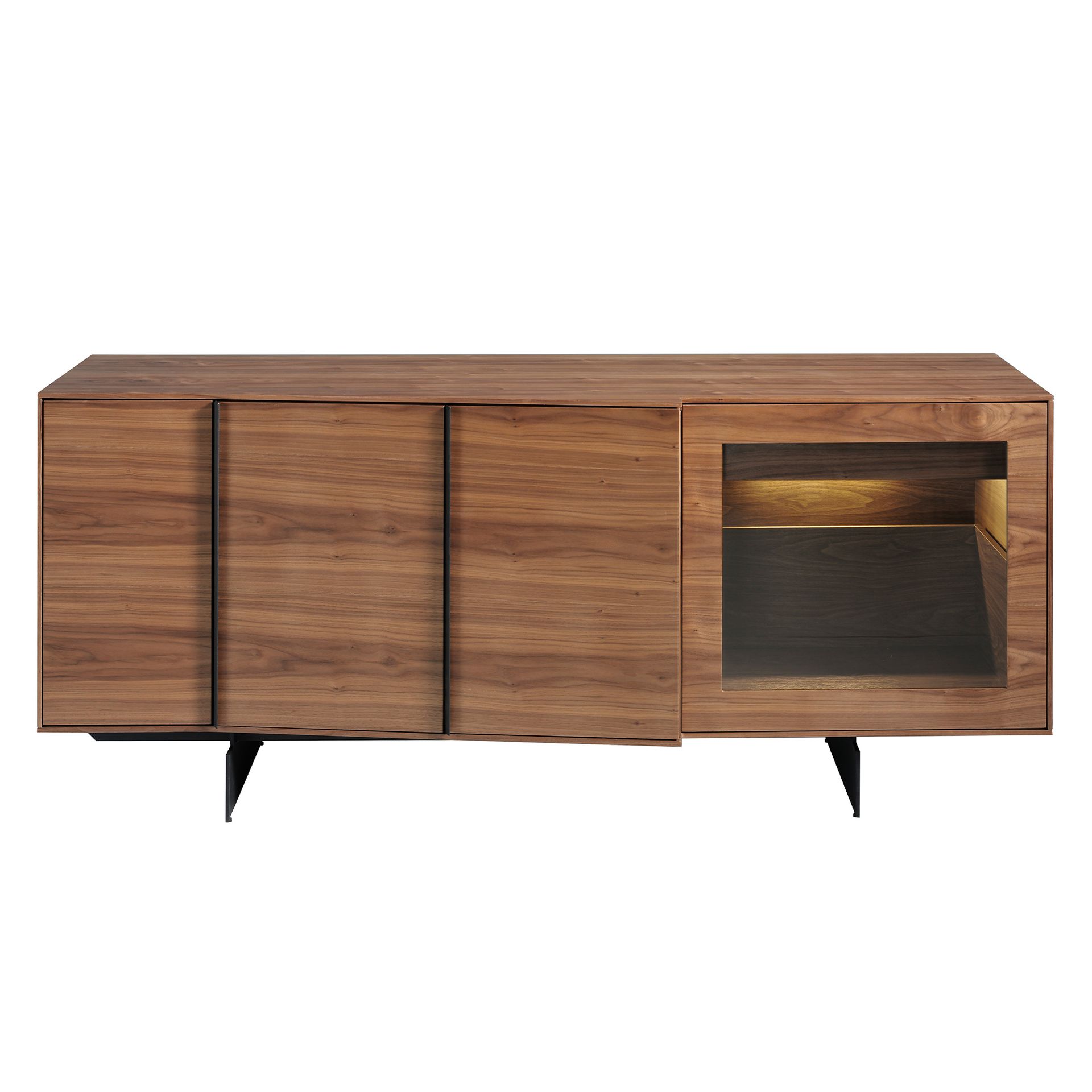 Sideboard 3218 mit Innenbeleuchtung Braun