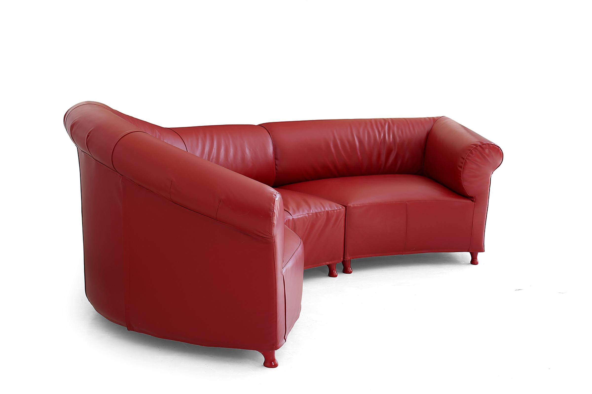 Galassia Sofa Leder Rot