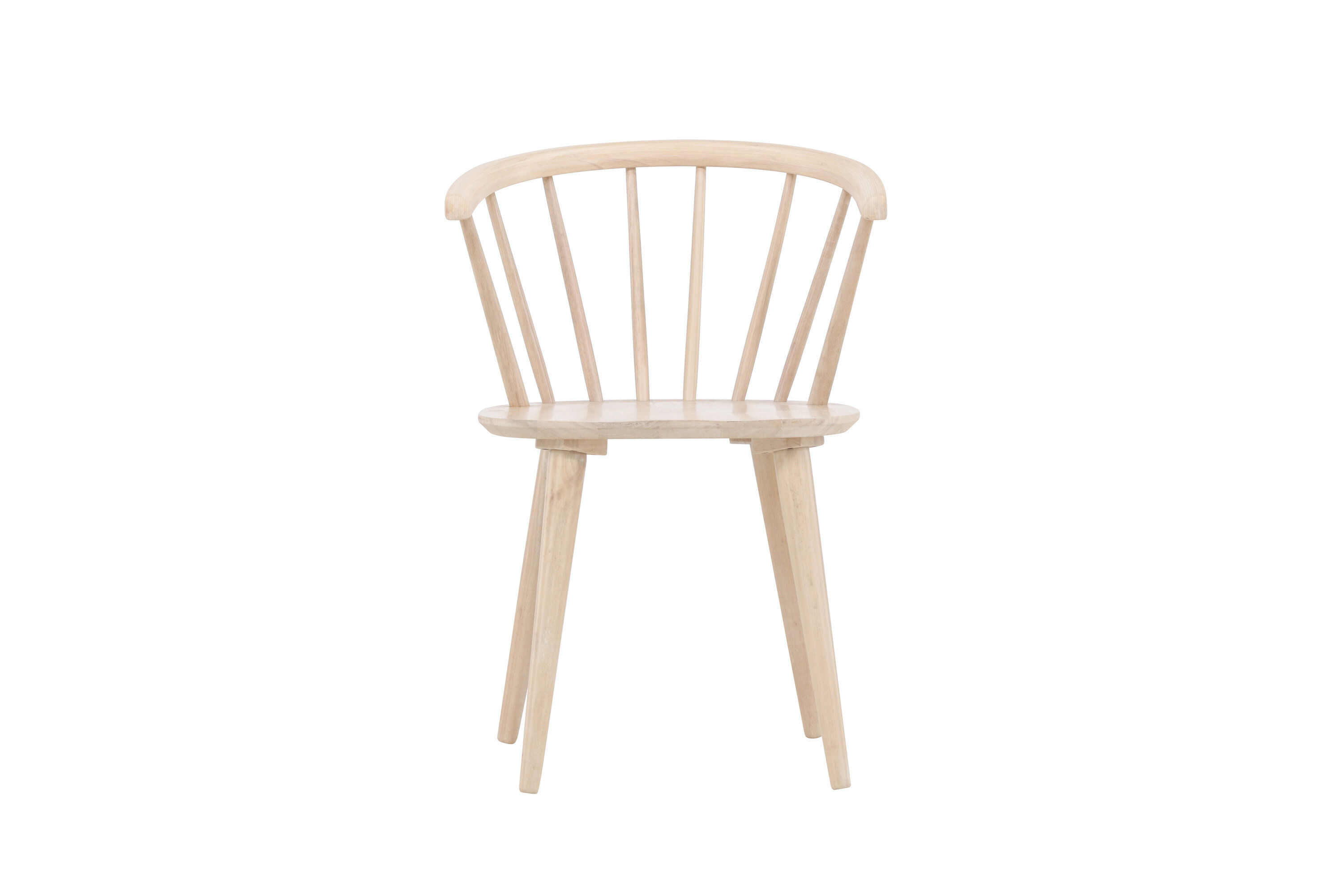 2x Bobby Esszimmerstuhl Kautschukbaum Beige