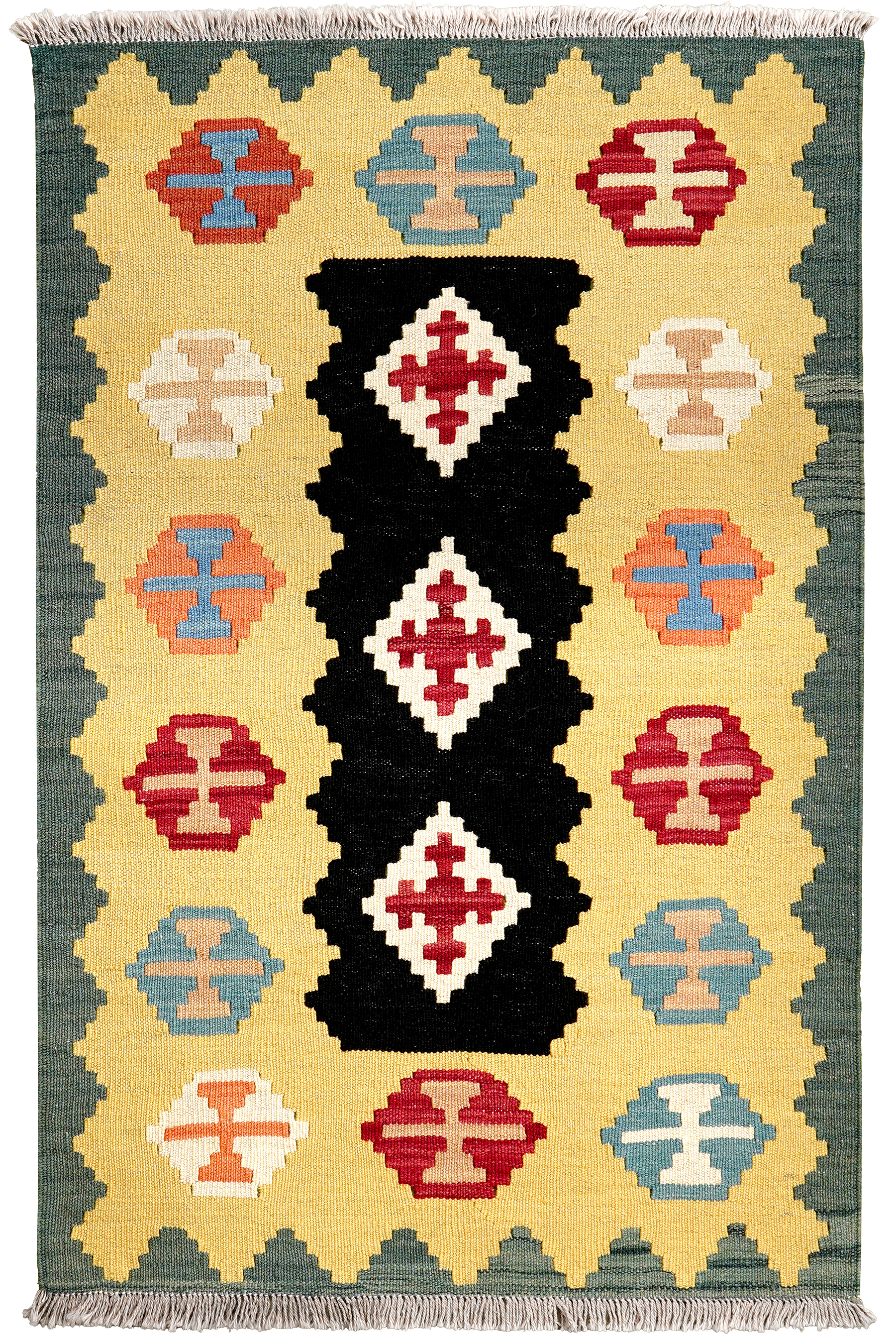 Kilim Gashgai Teppich Mehrfarbig
