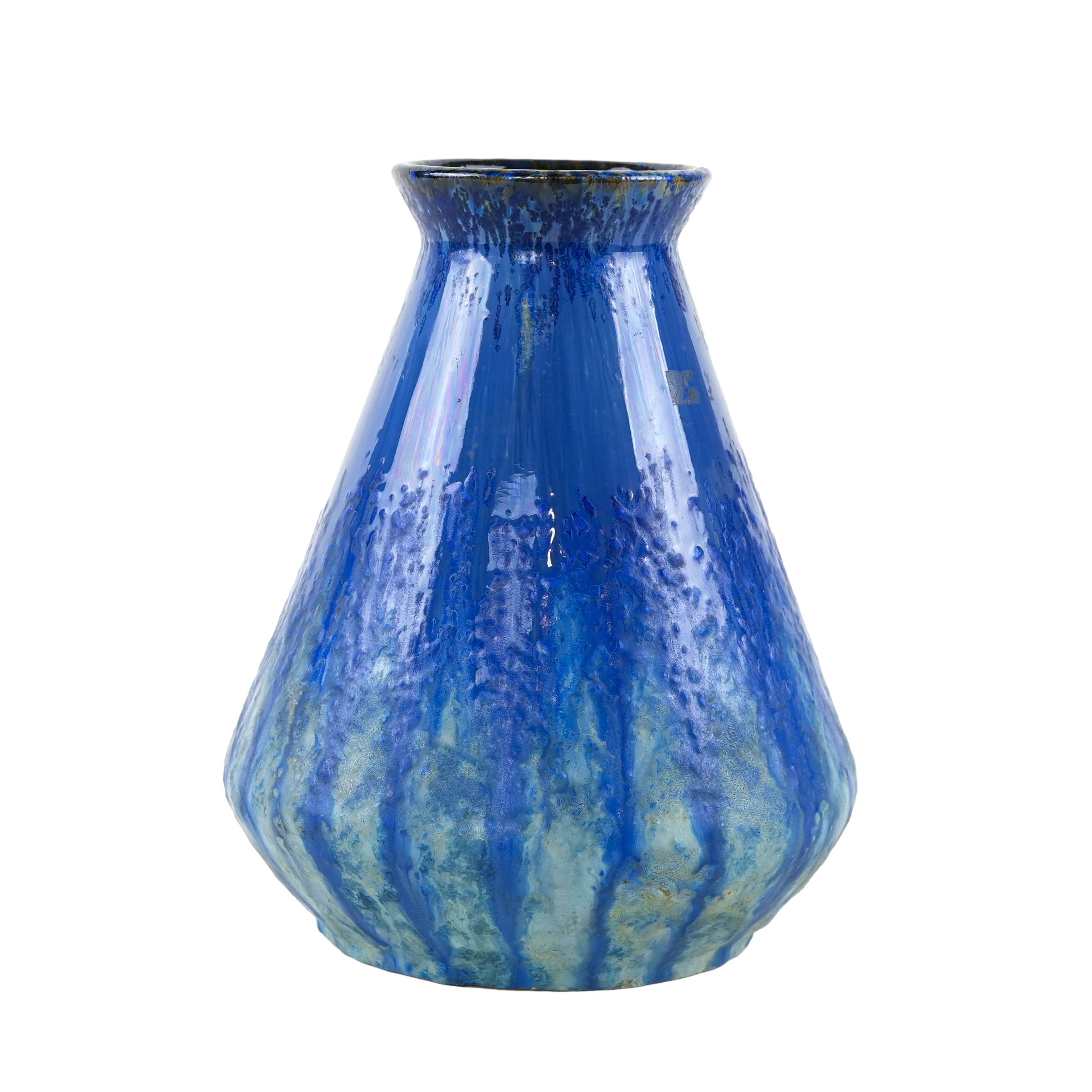 Ceramic Vase Blue 1960s