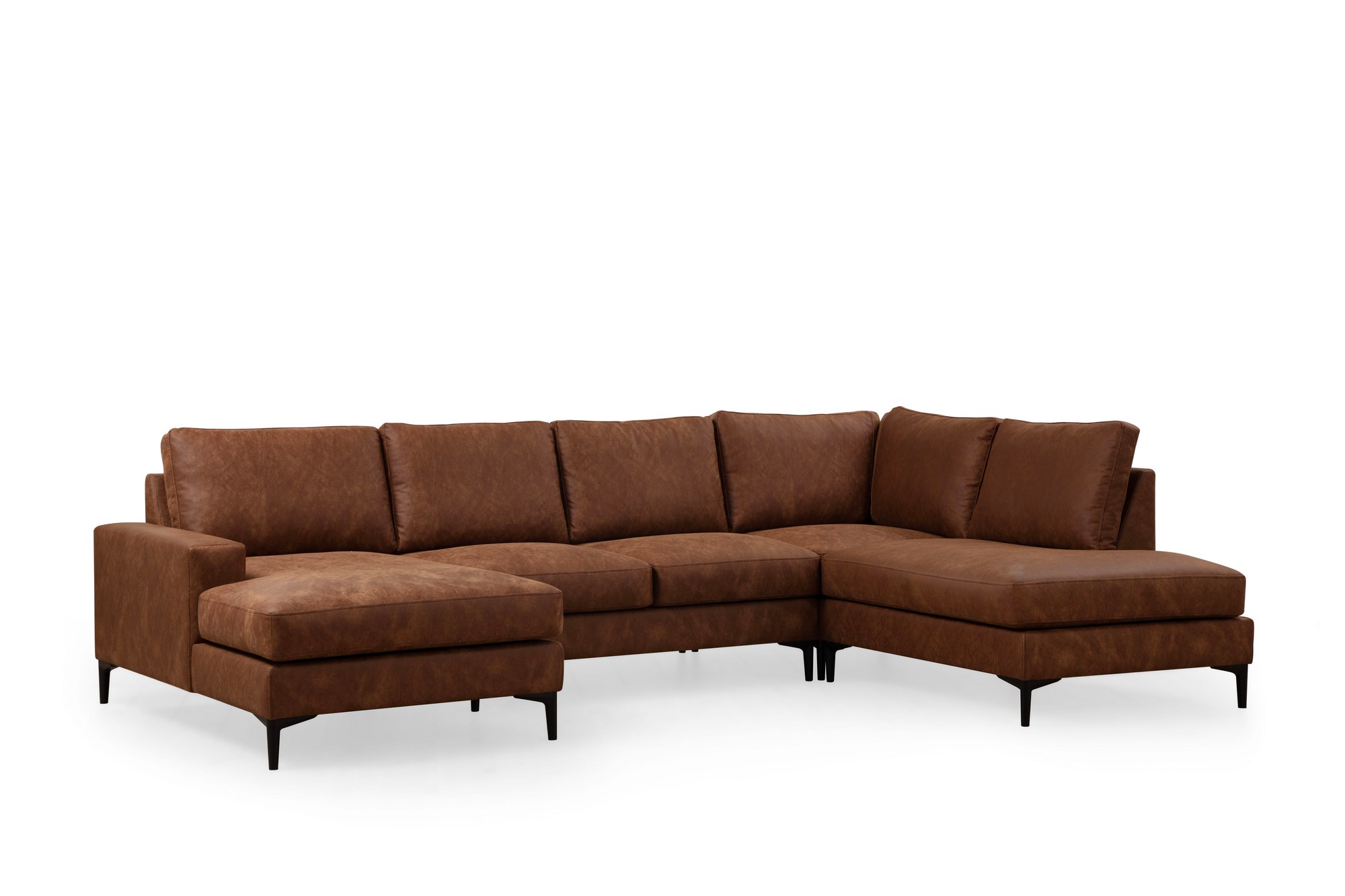 Porto Ecksofa Braun