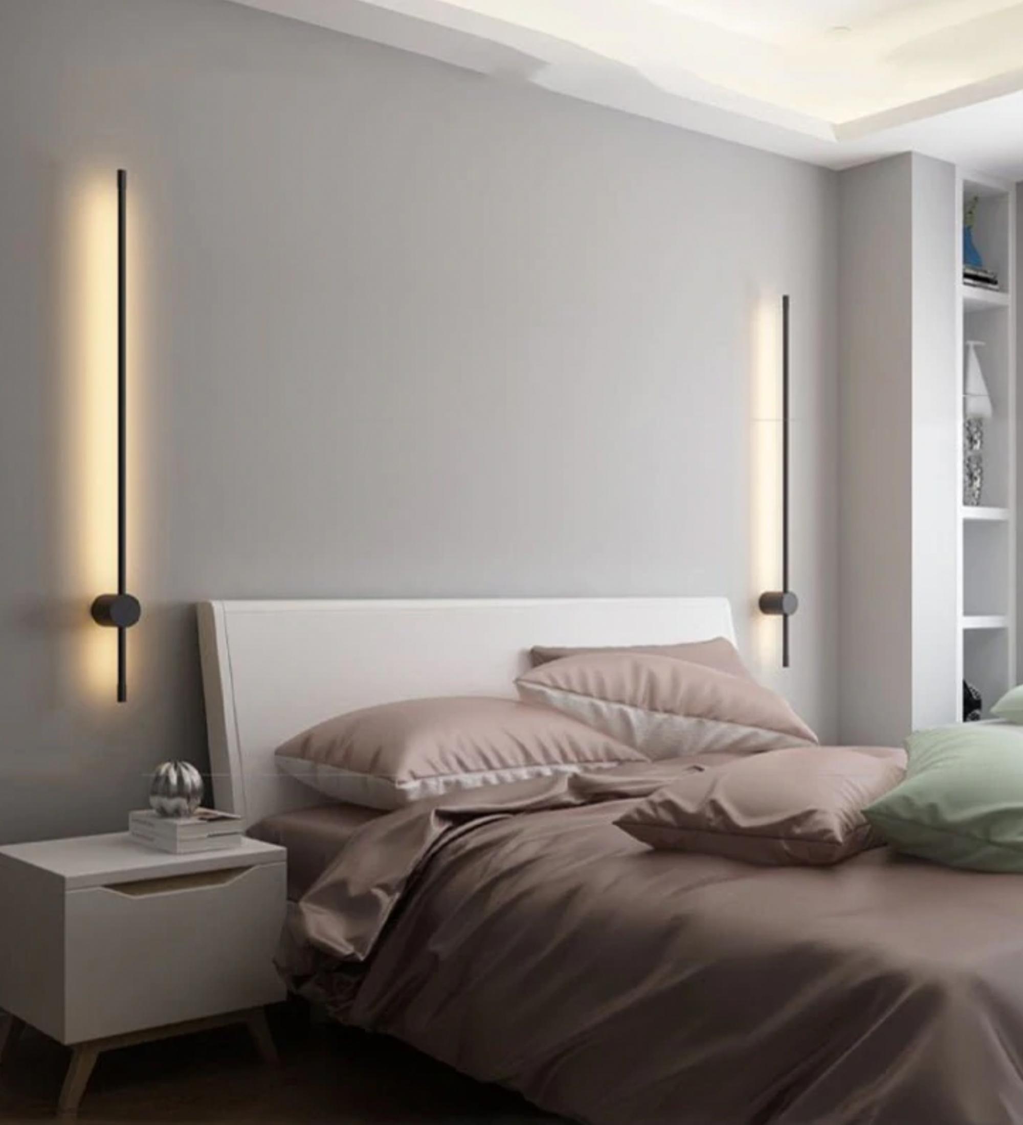 2x Dimmbare LED Wandleuchte PERSEIS Classic Schwarz