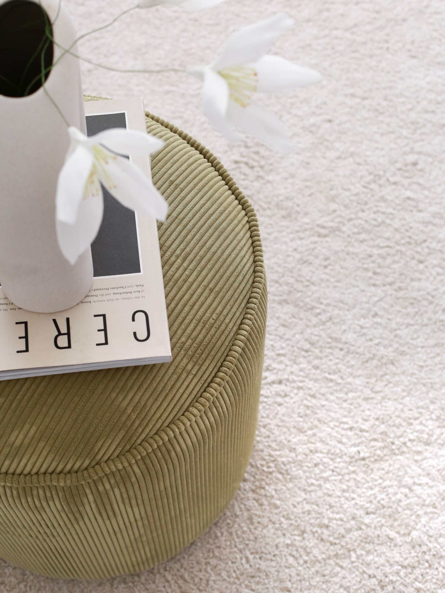 Teddy Fitilli Stool Khaki Grey