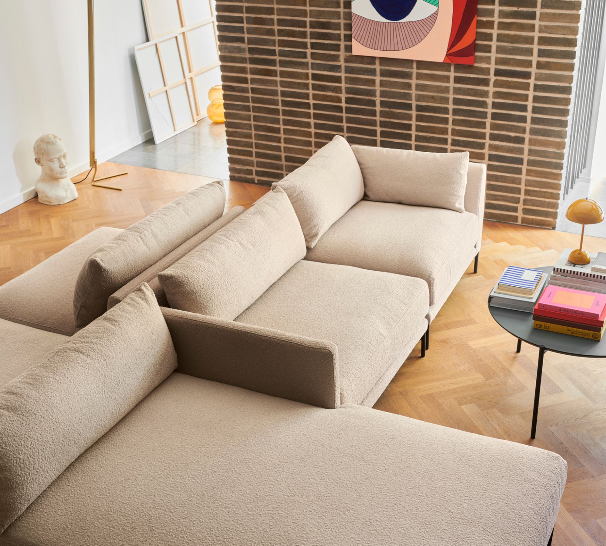 Vincent 1-Sitzer Modul Links Fabio Grey Green