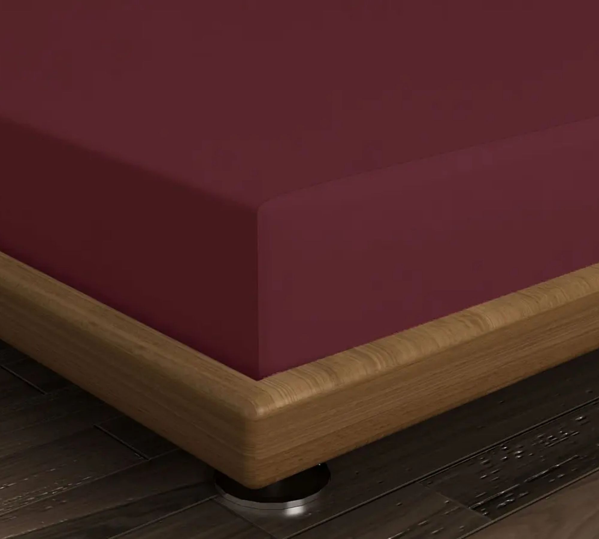 Fitted sheet cotton Chestnut 100cm x 200cm