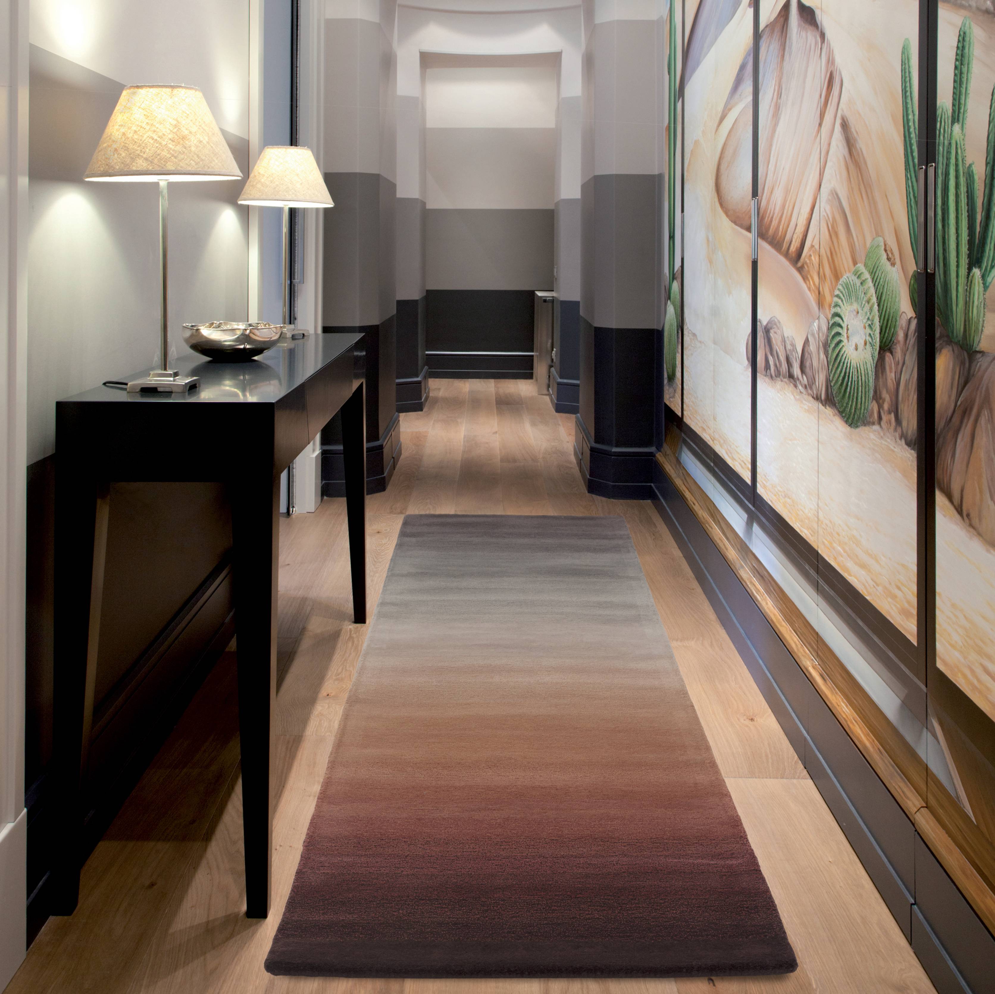 Ombre Rust Teppich Wolle Mehrfarbig 120x170cm