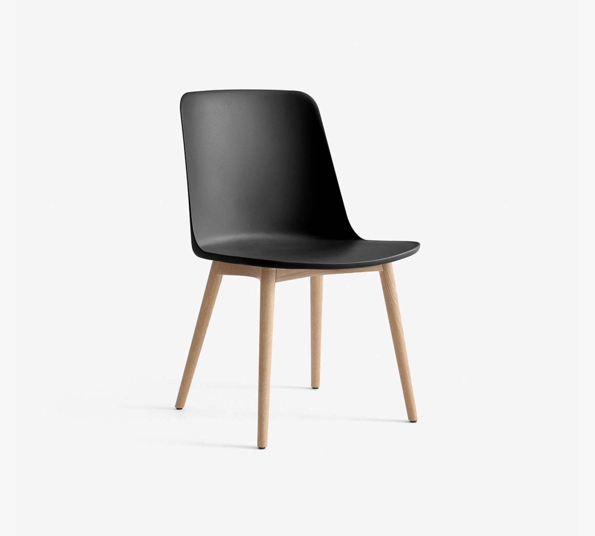 Rely HW71 Chair Plastic Wood Black