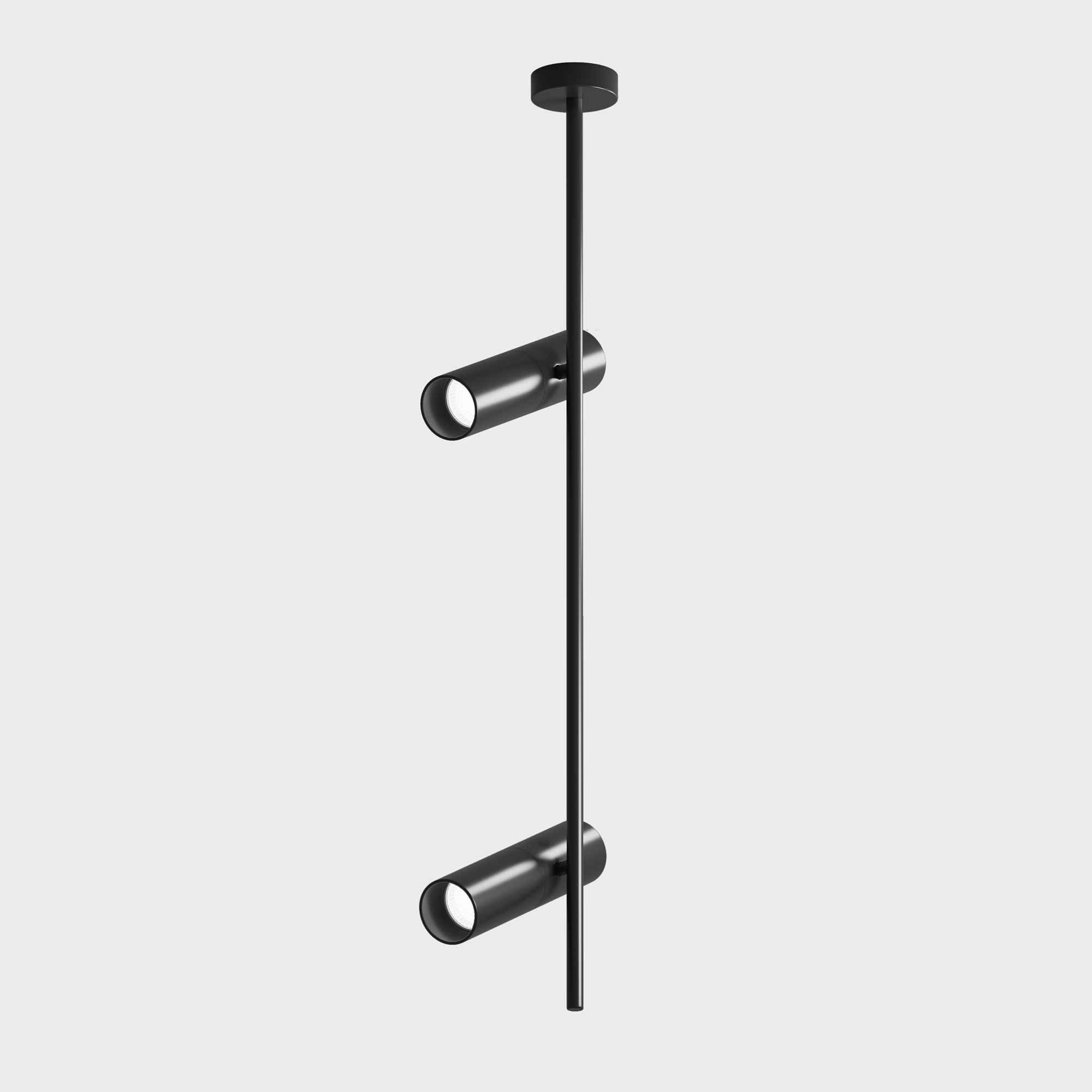 2-Light Elti Ceiling Light Aluminium Black