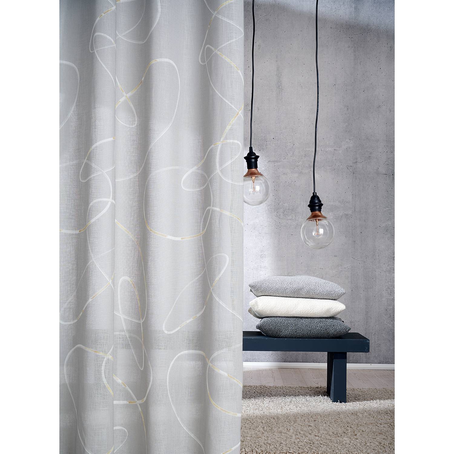 Kissenbezug Tony I Polyester Grau