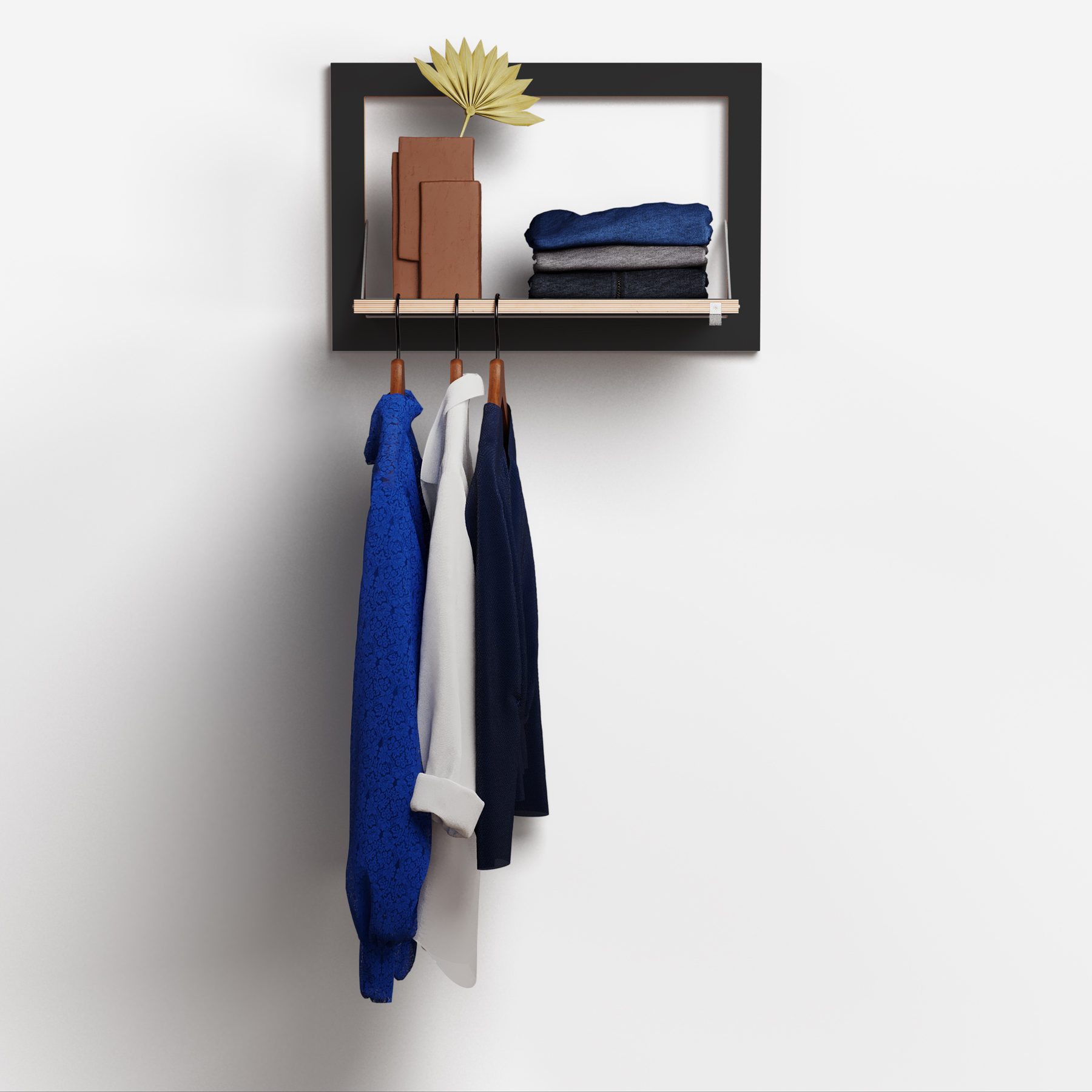 Fläpps Clothes Rail Hängrail Black 60 x 40cm