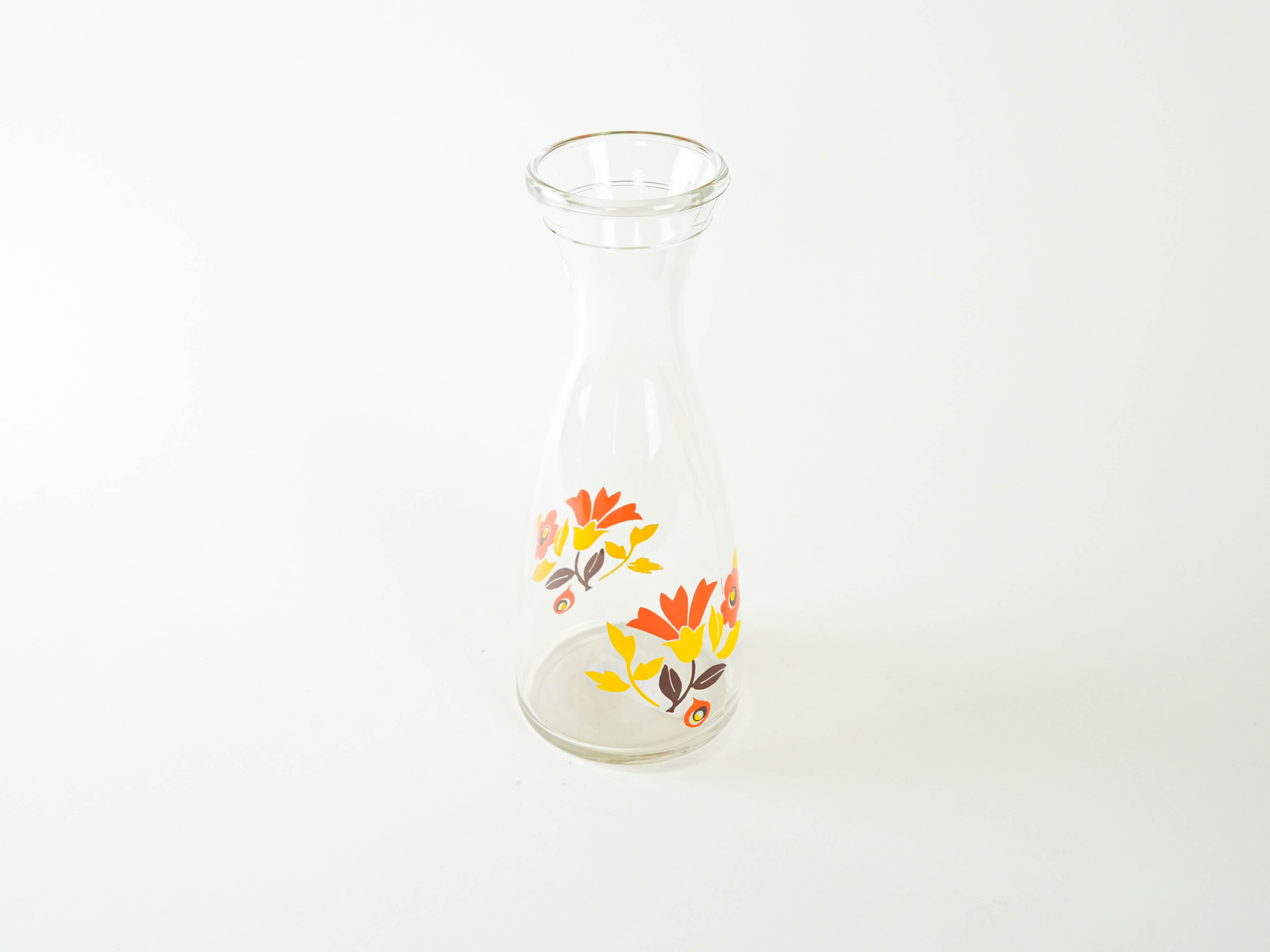 Glass carafe Red 1970s
