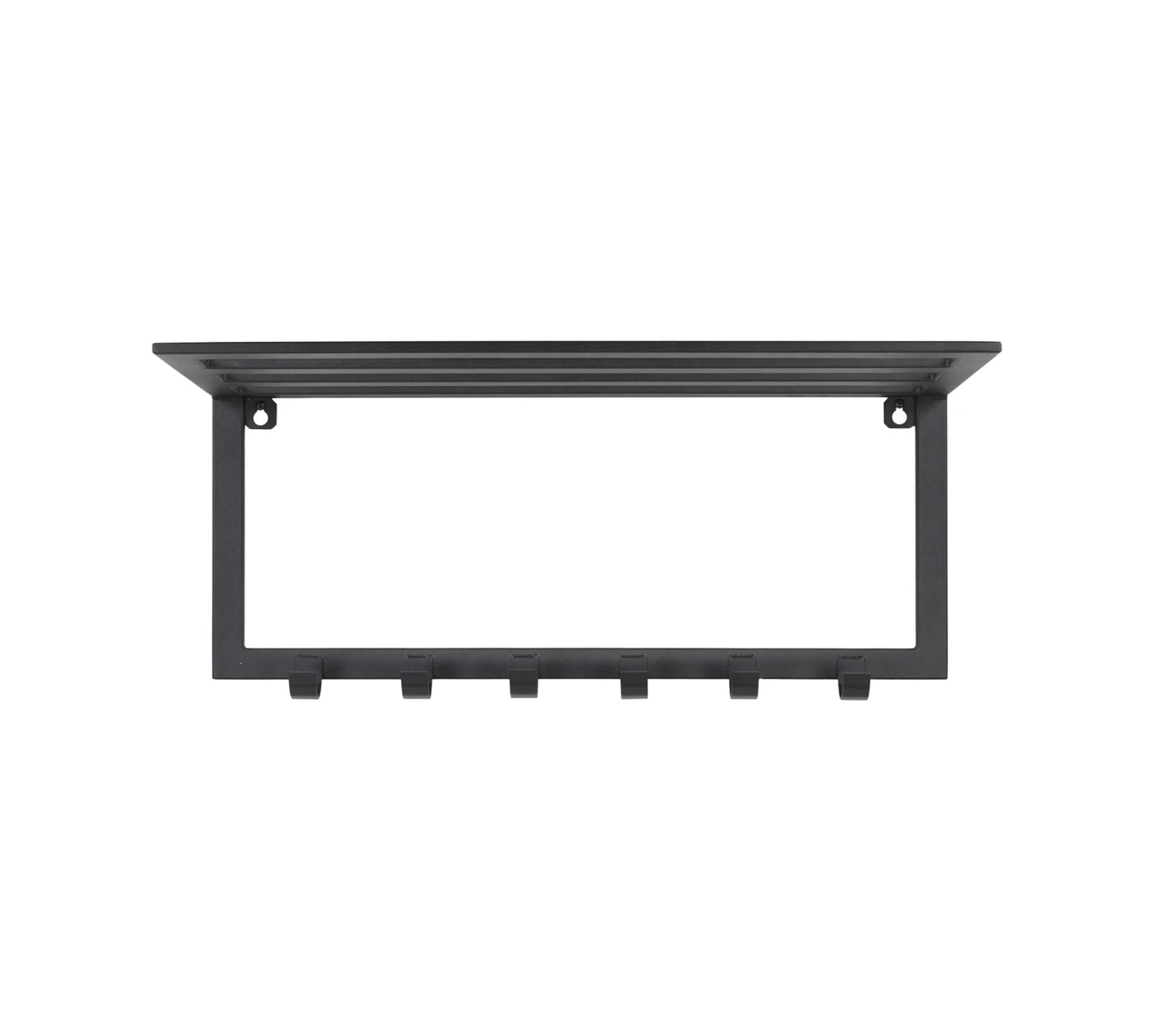 Wandgaderobe Metall Schwarz