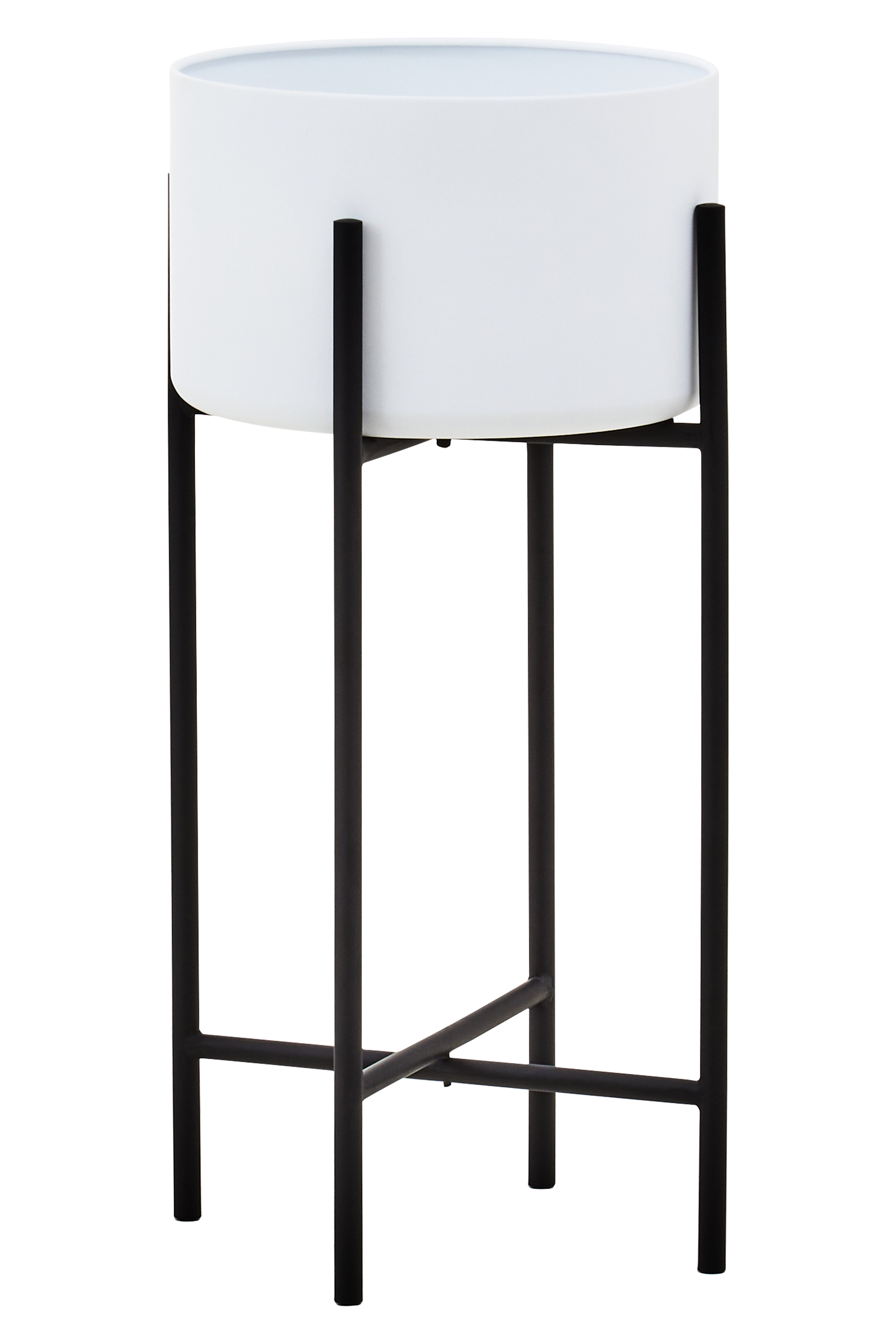 Trosa Groß Weiß Schwarz Standblumentopf

