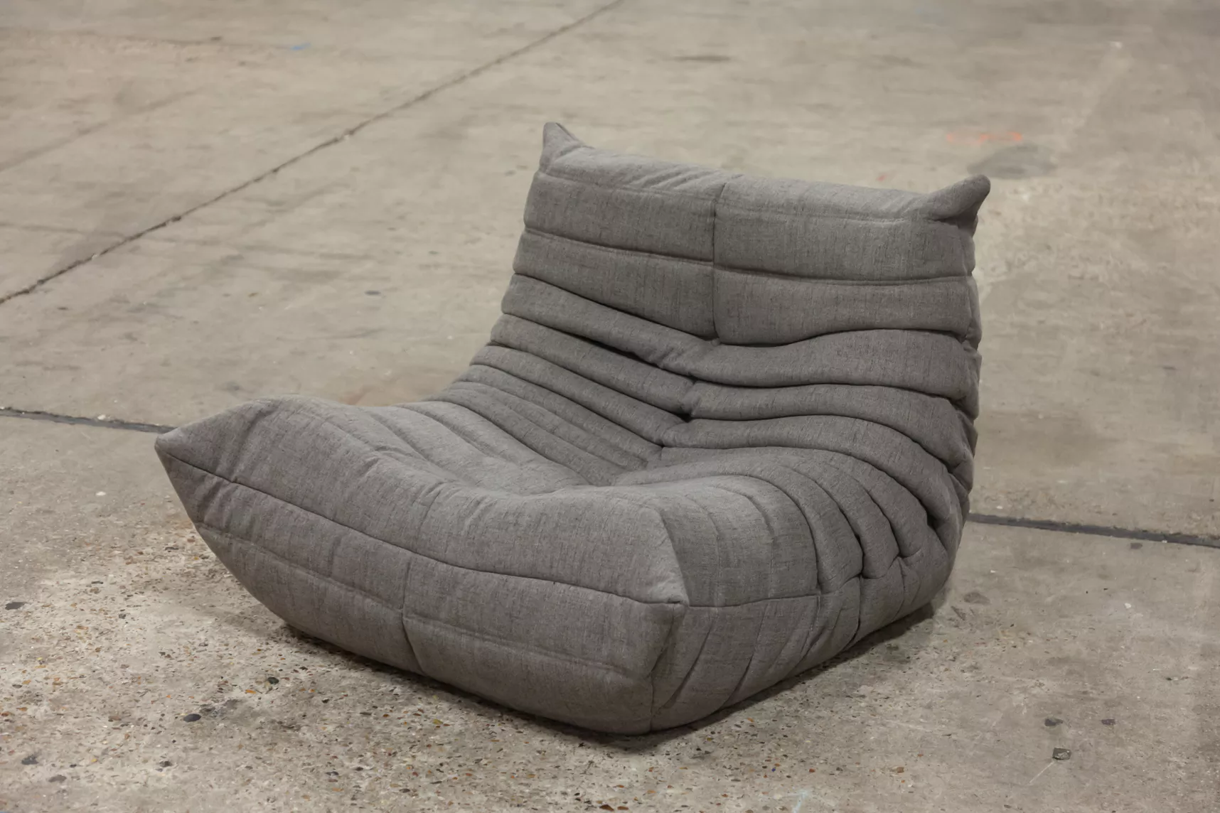 Togo Lounge Set 4 pezzi tessuto grigio caldo