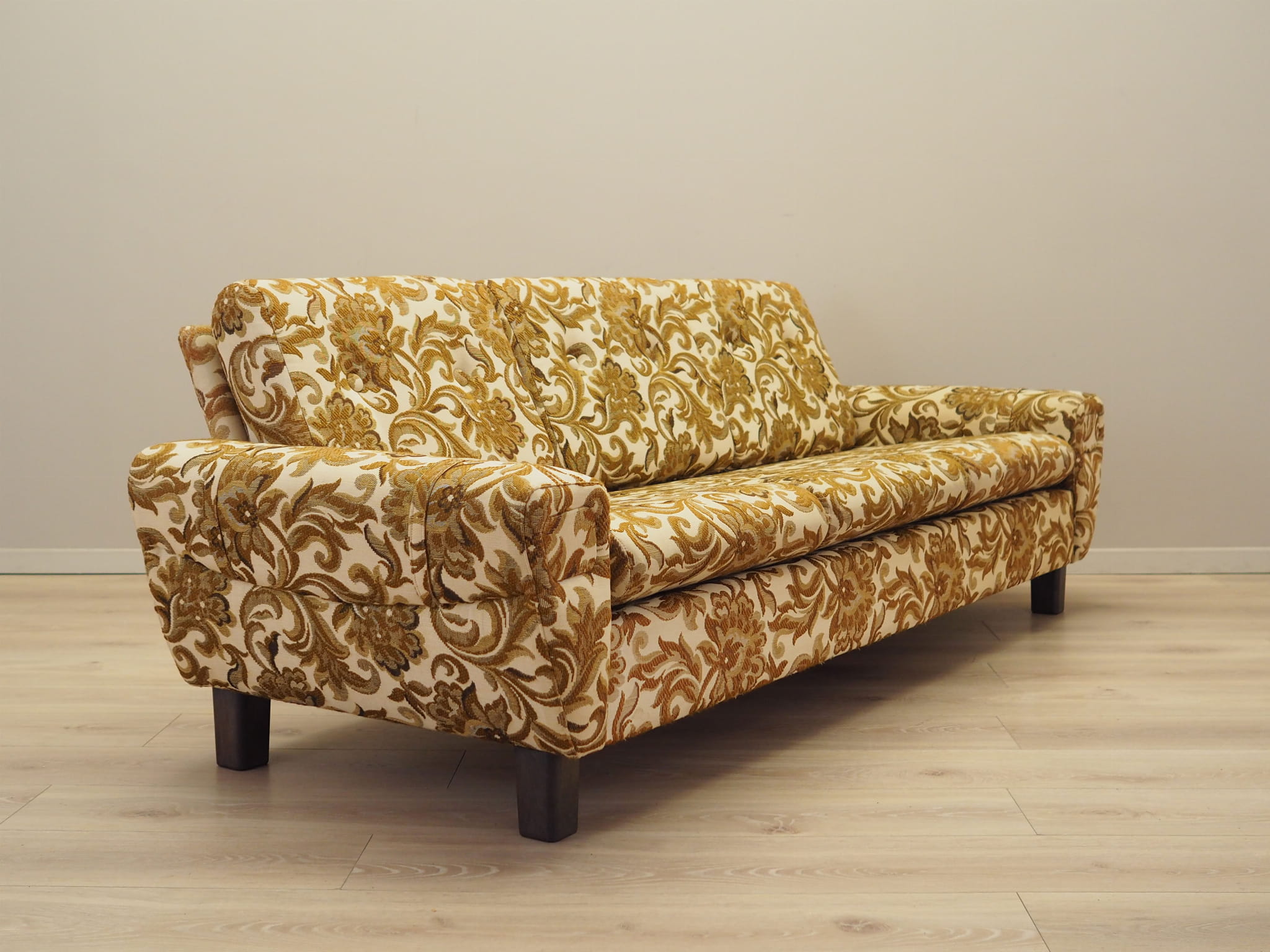 3-Sitzer Sofa Gelb 1960er Jahre