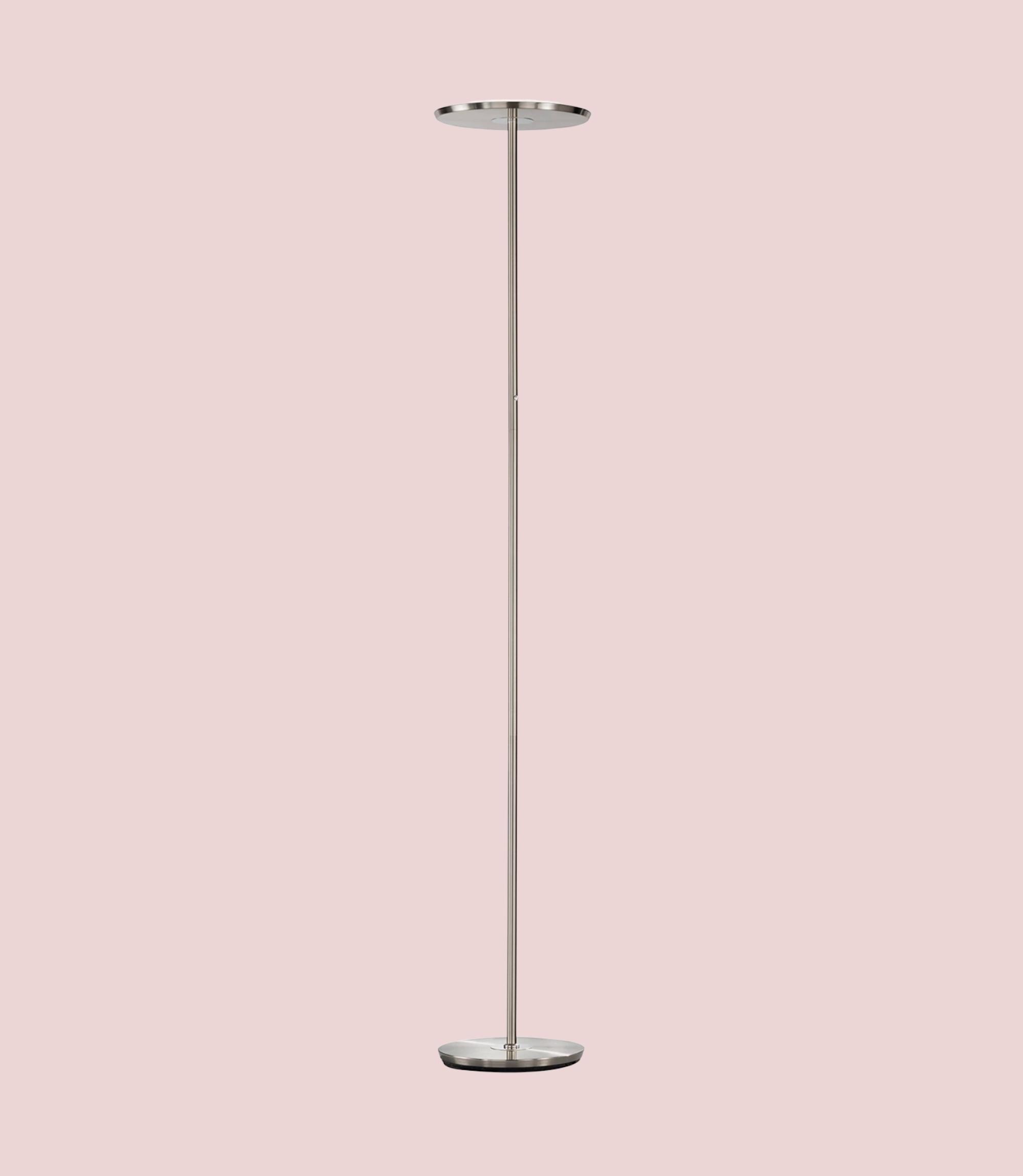 LED-Stehleuchte 1-flammig Silber