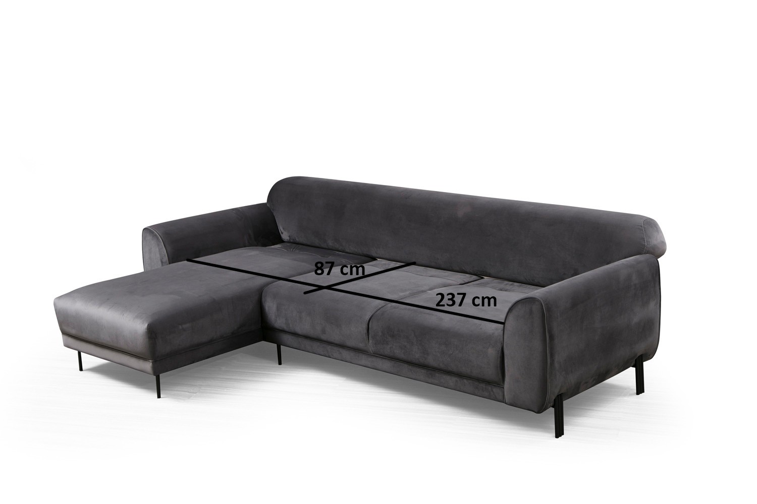 Image Corner sofa Left Anthracite