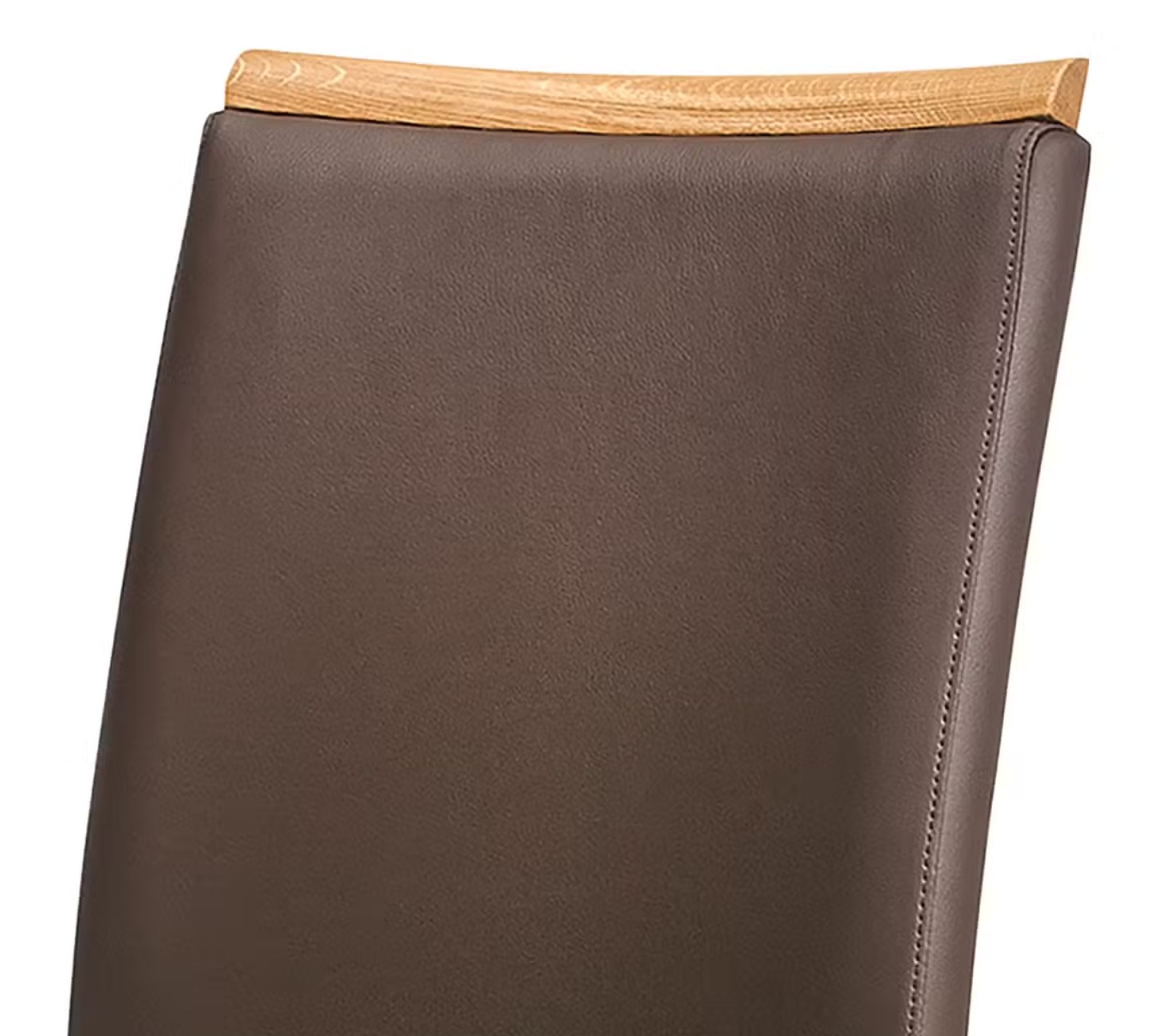 2x Esszimmerstuhl Wildeiche Leder Braun