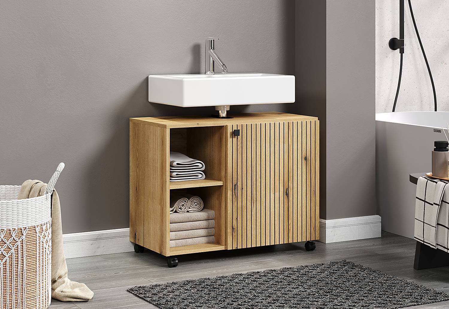 Vanity unit Bliss Oak Evoke Decor