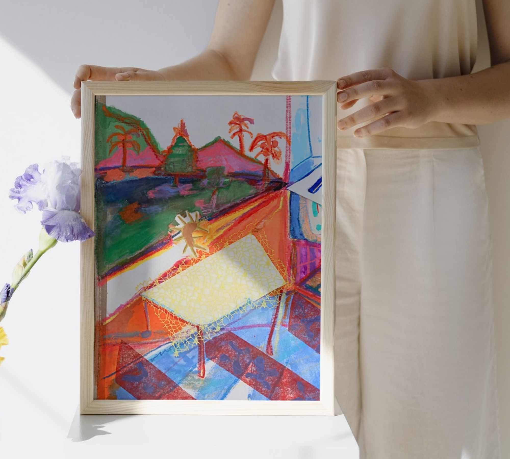 La Mesa Stampa d'arte Multicolore