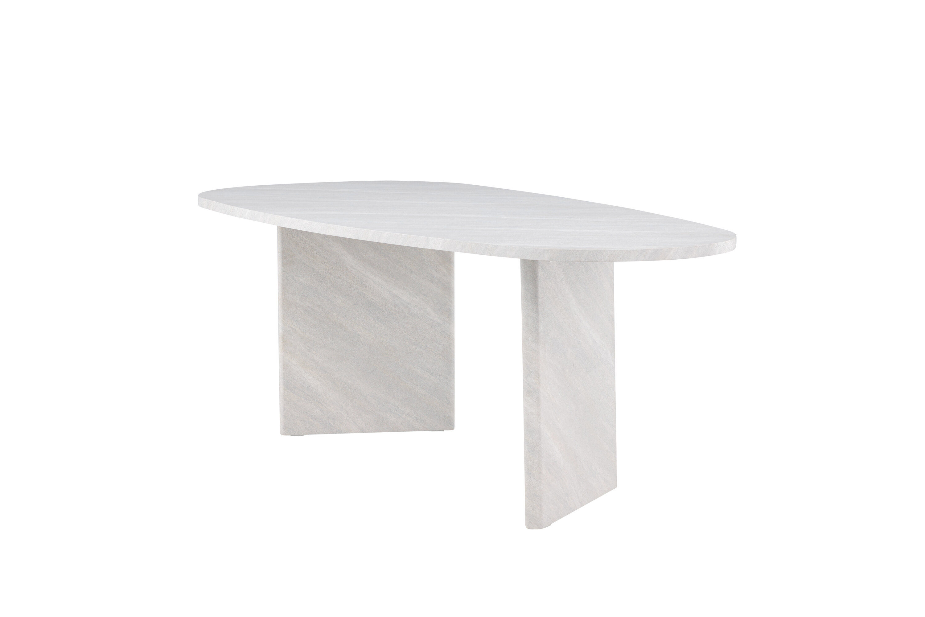 Grönvik Dining Table White Concrete Look 220x100cm