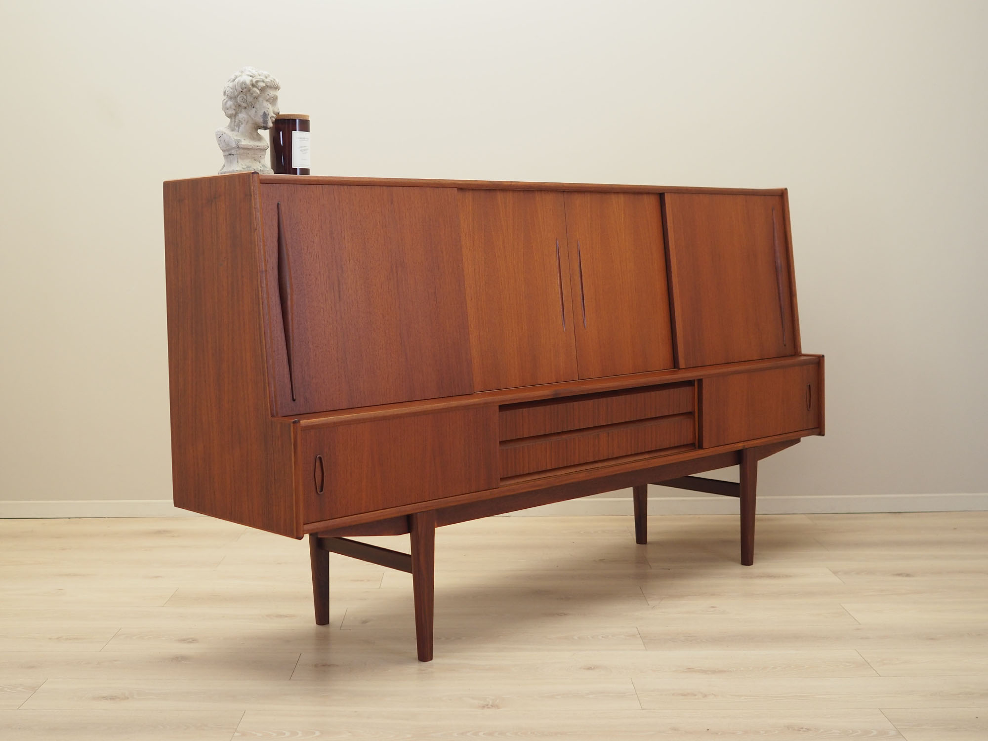 Highboard Teakholz 1970er Jahre