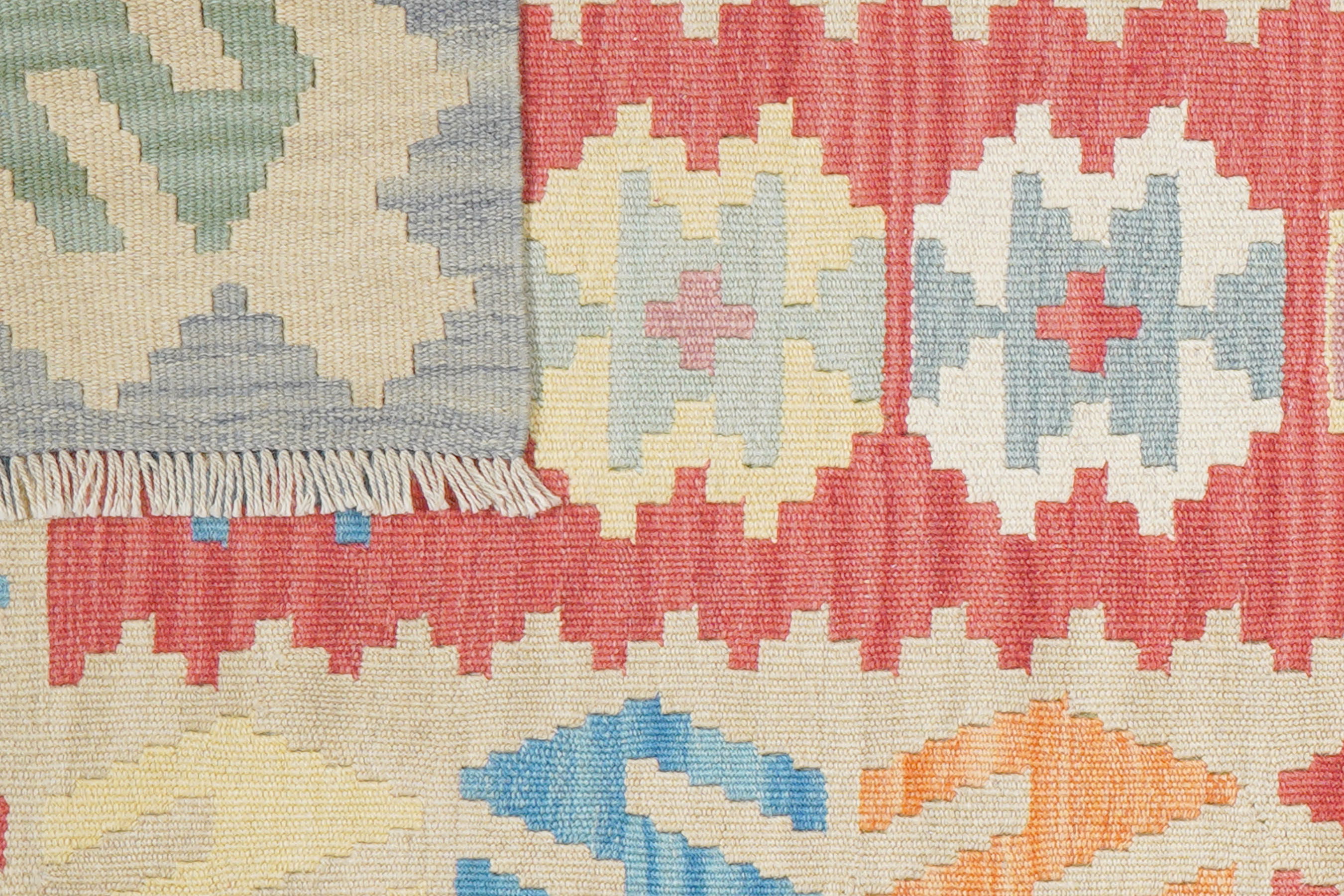 Kelim Gashgai Carpet Wool Red